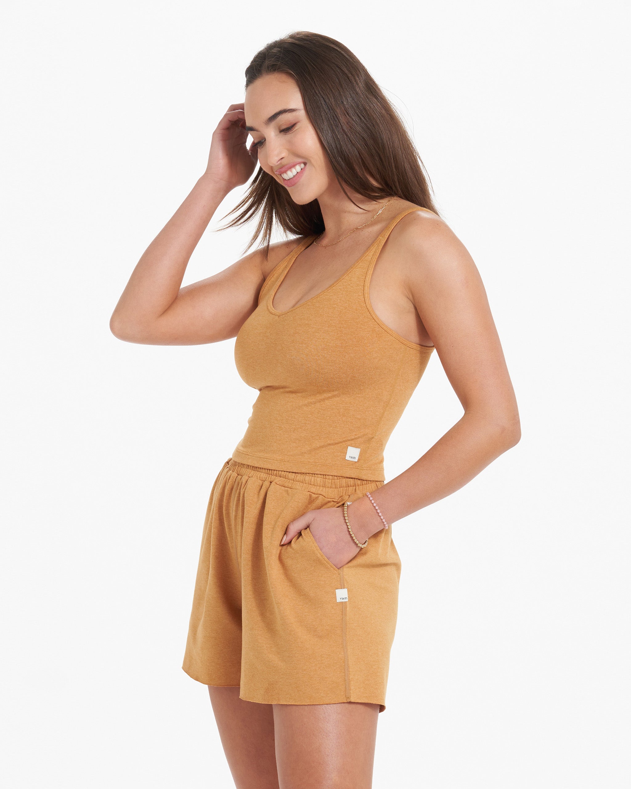 Halo Performance Crop | Flax Heather - Image 2