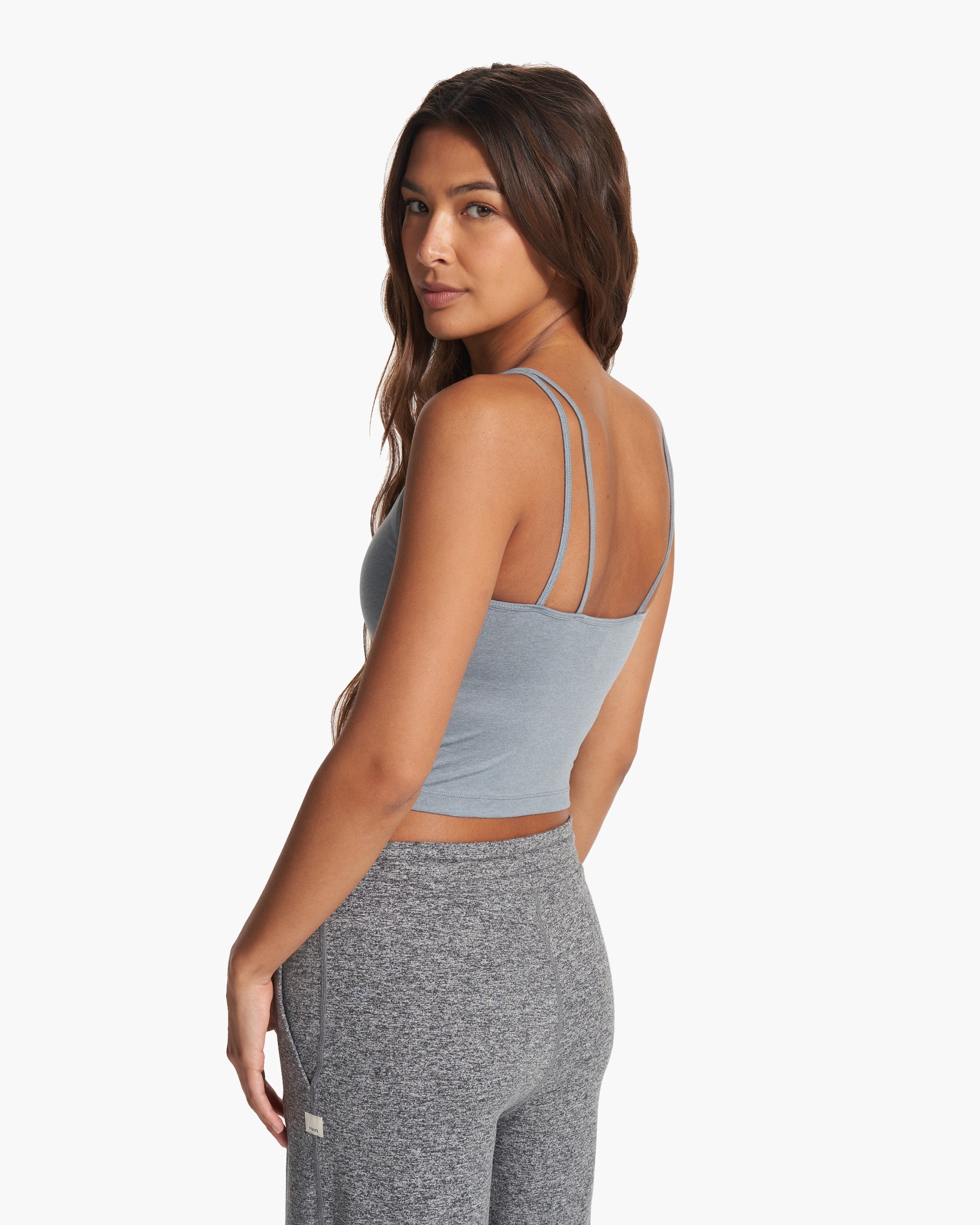 Halo Performance Crop | Flint Heather - Image 4
