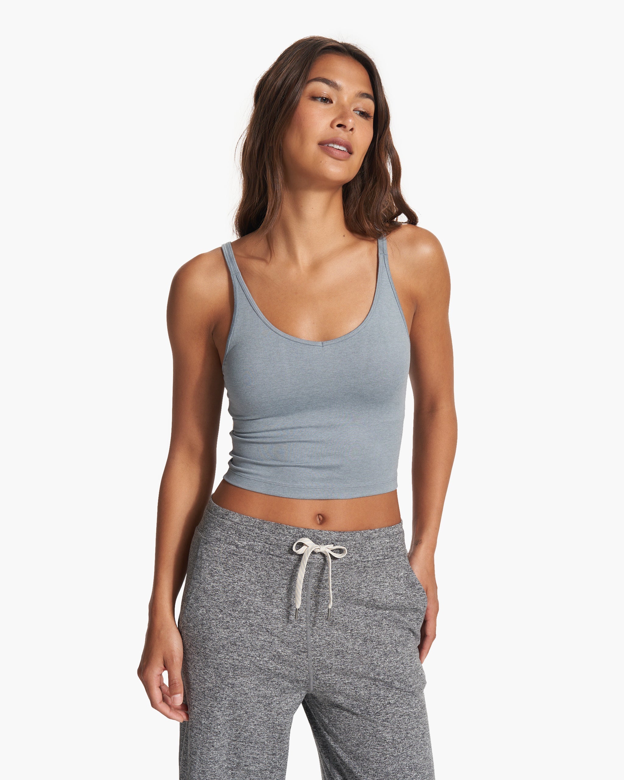 Halo Performance Crop | Flint Heather - Image 2