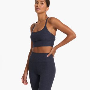 Long Line Elevation Bra | Midnight Heather