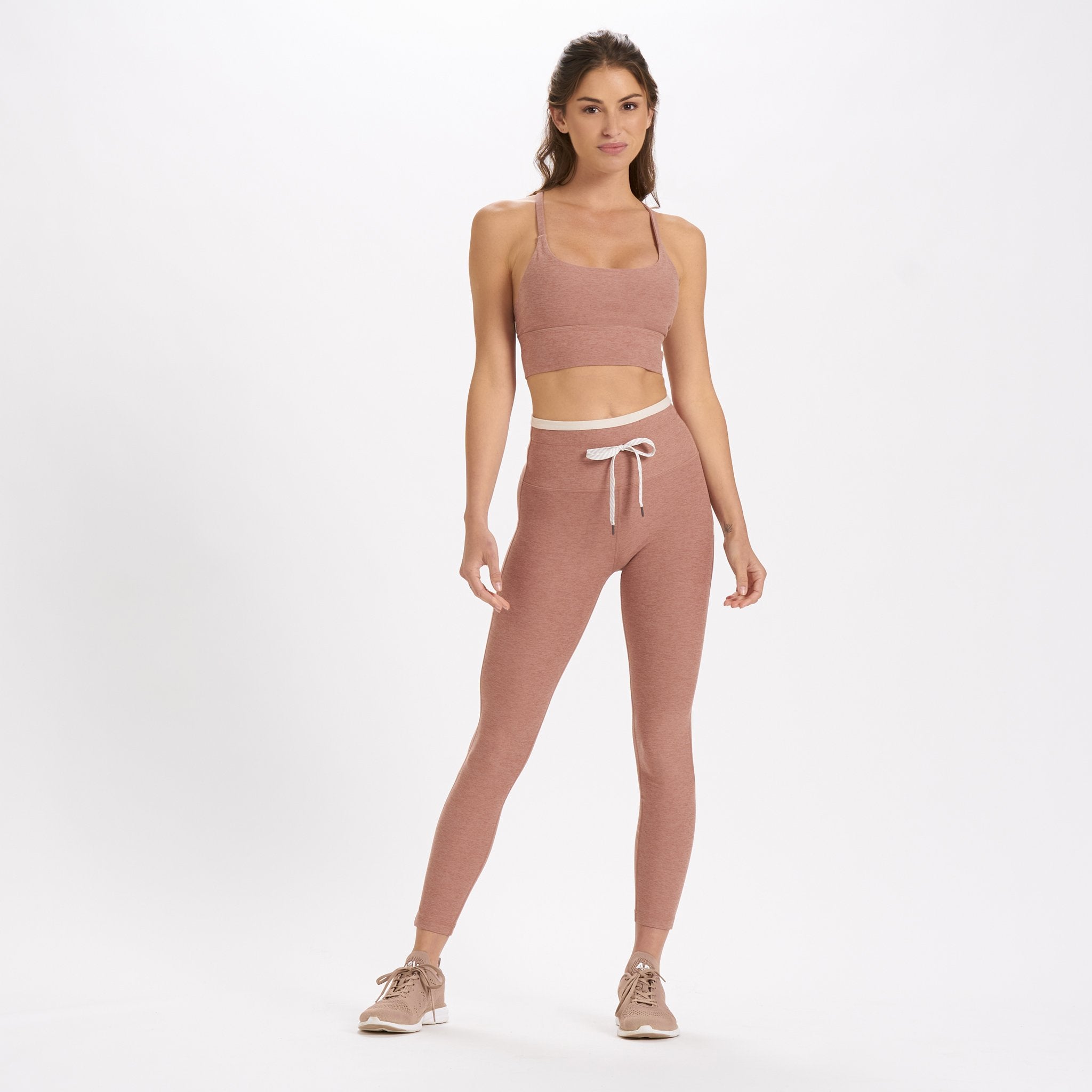 Long Line Elevation Bra | Light Terracotta Heather - Image 3