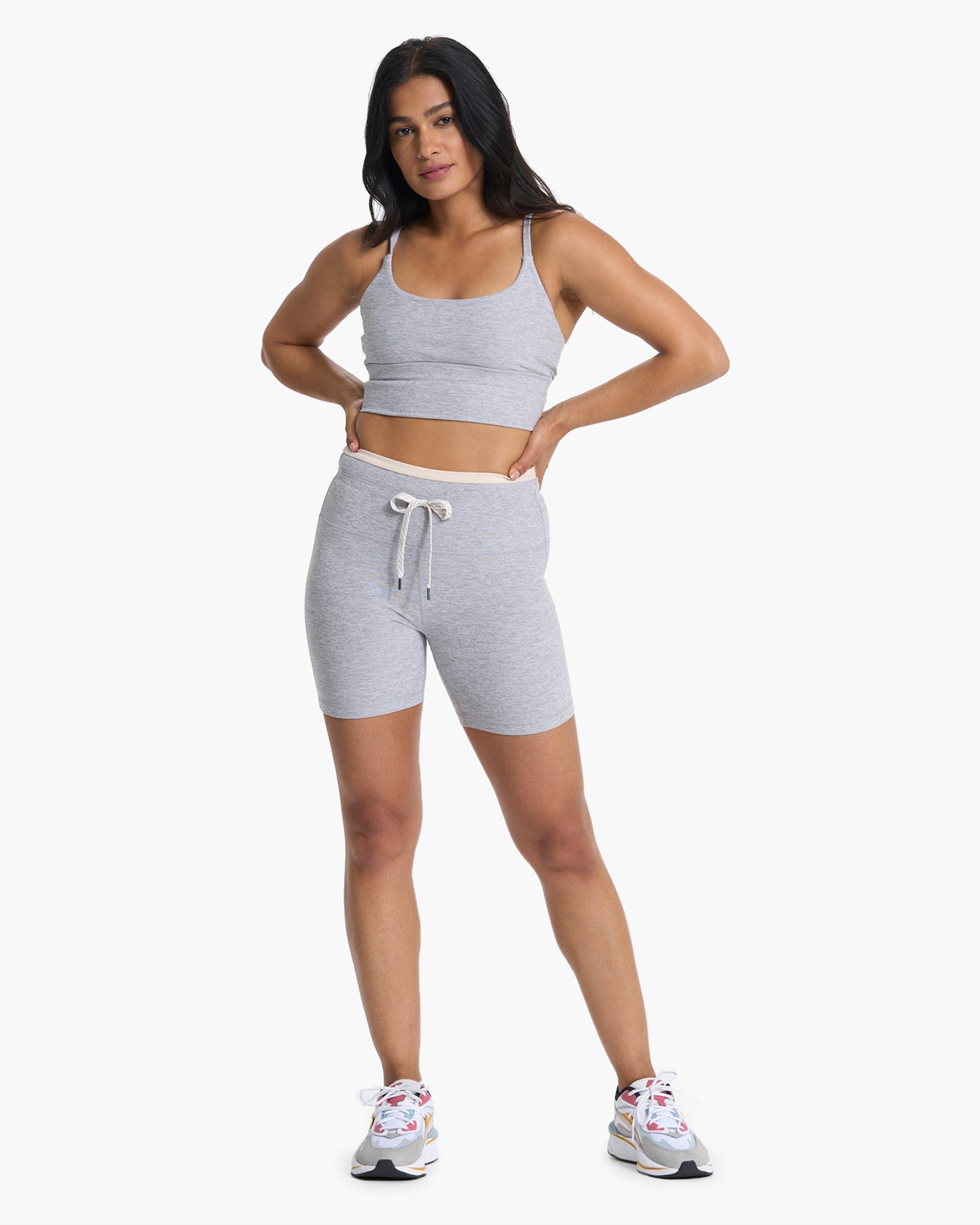 Long Line Elevation Bra | Light Heather Grey - Image 5