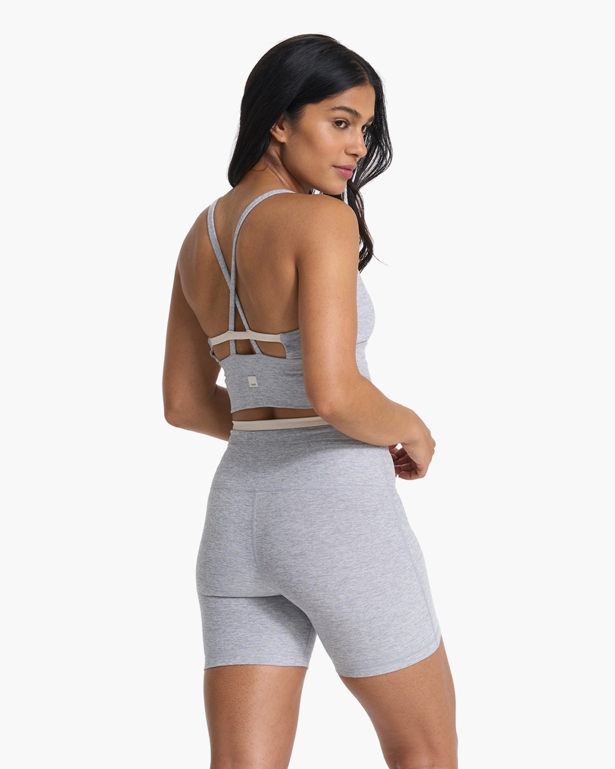 Long Line Elevation Bra | Light Heather Grey - Image 2