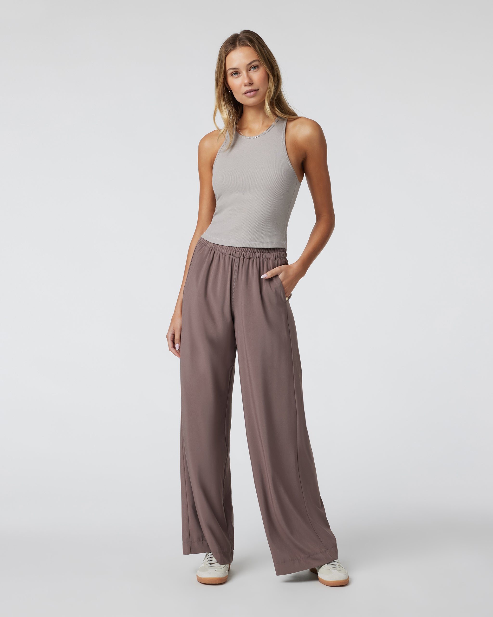 Pose Plyo Tank | Soft Pewter Heather - Image 2