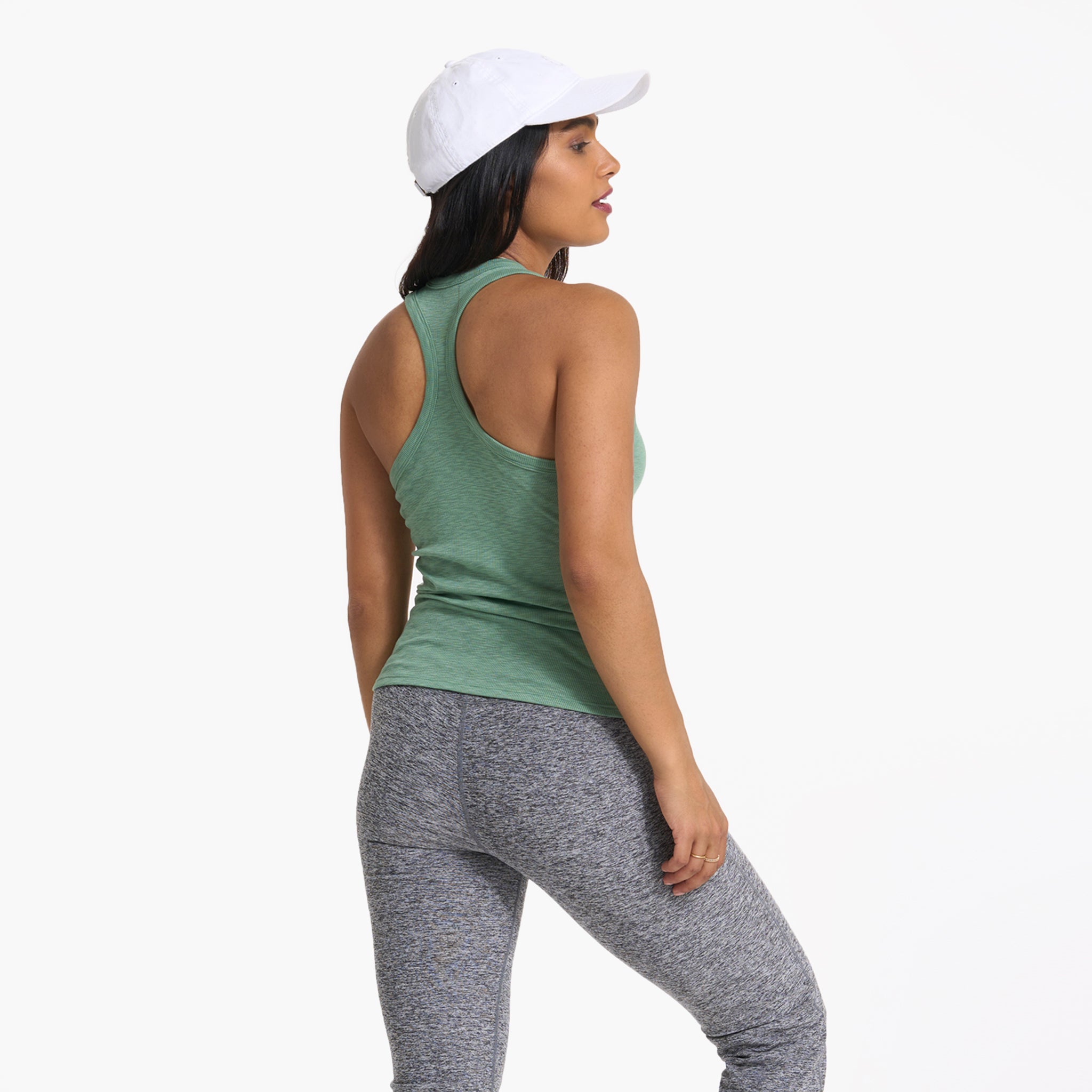 Sunrise High Neck Tank | Celadon - Image 3