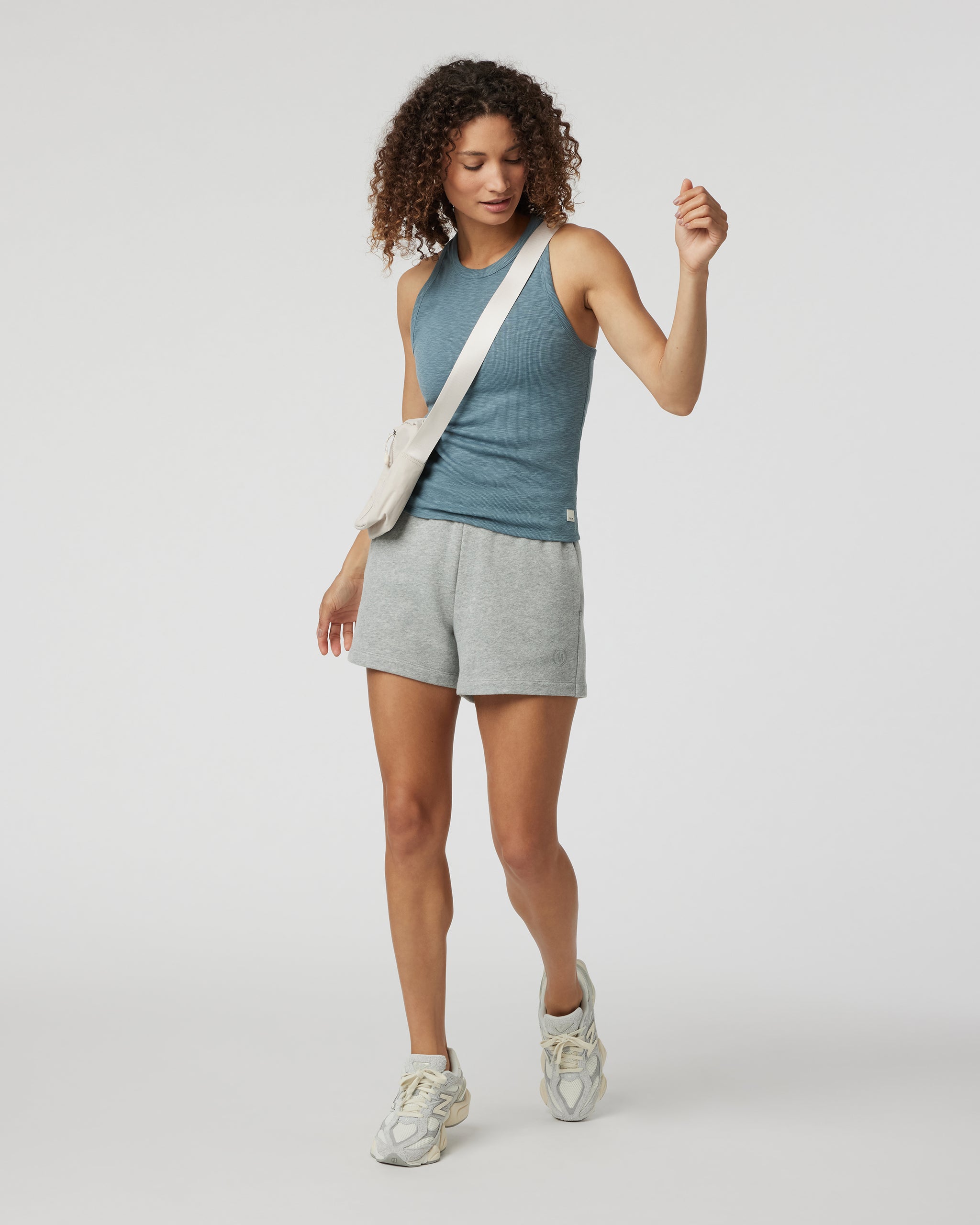 Sunrise High Neck Tank | Smoke Blue - Image 2