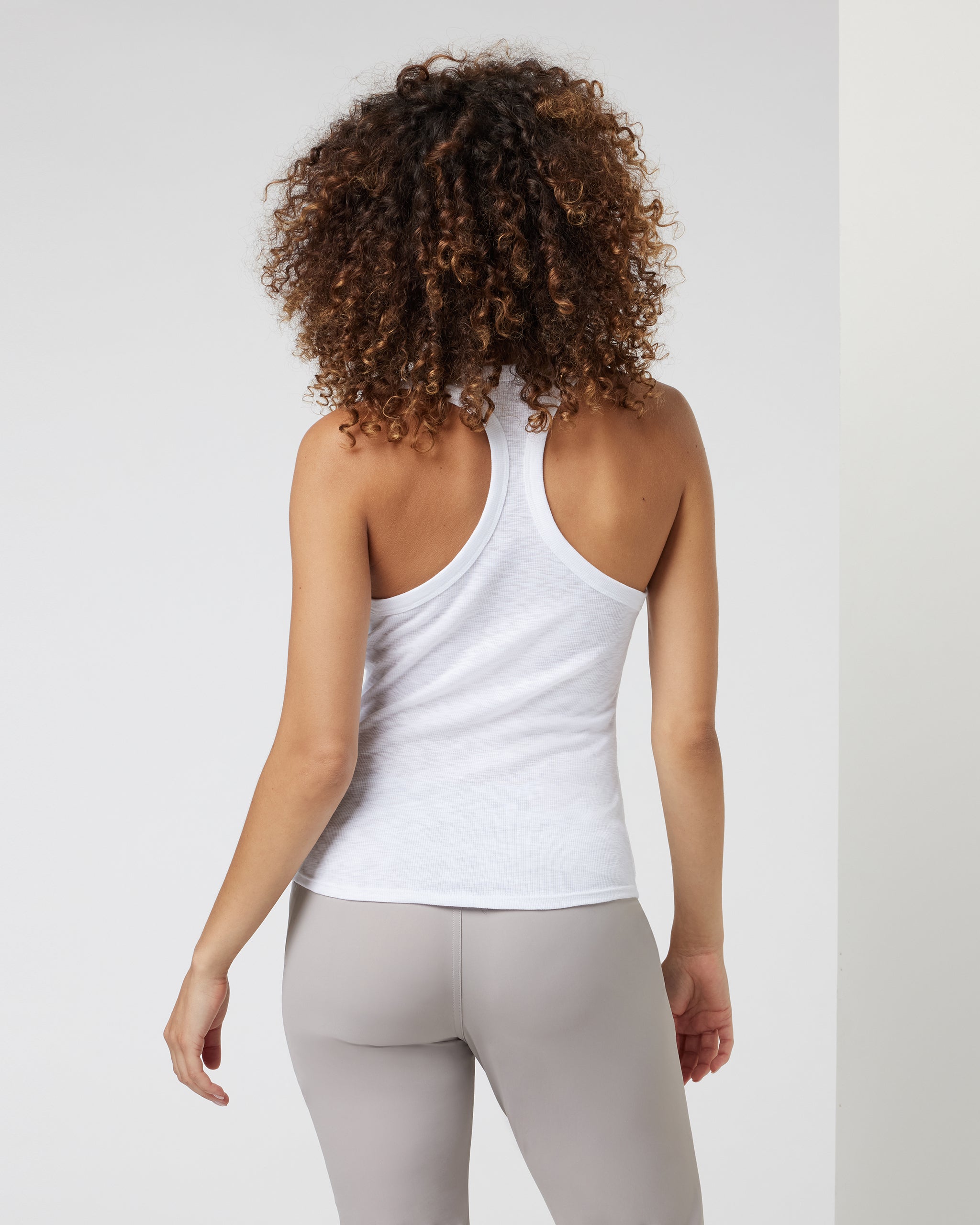Sunrise High Neck Tank | White - Image 3