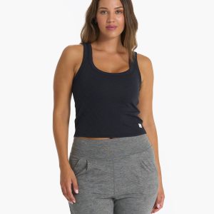Sunrise Crop Tank | Black