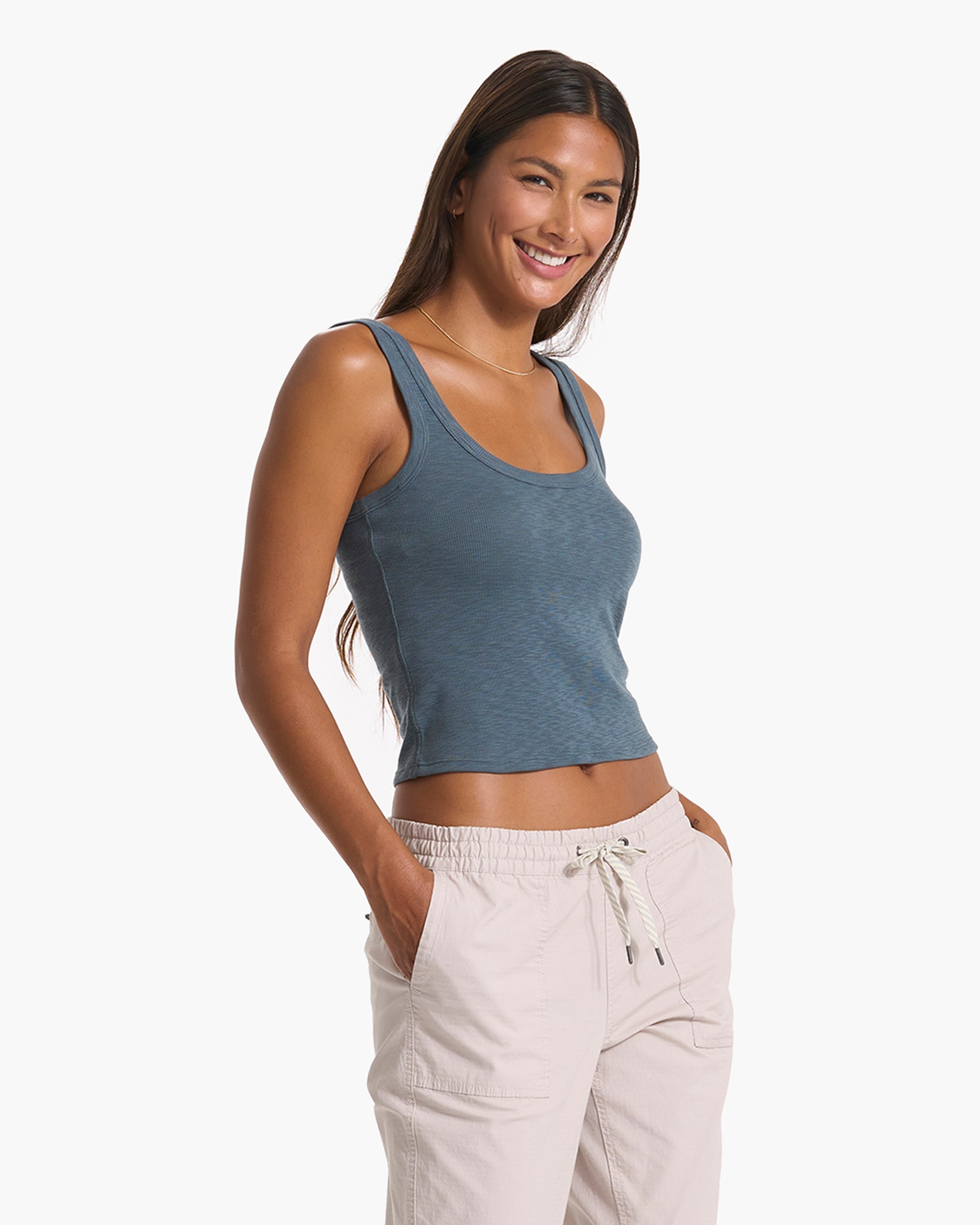 Sunrise Crop Tank | Stone - Image 3