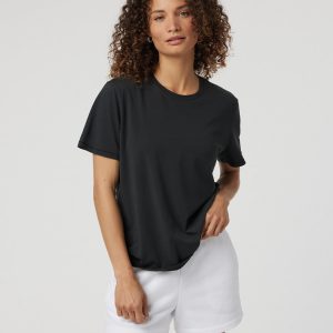 Feather Tee | Washed Black