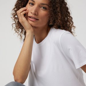 Feather Tee | White
