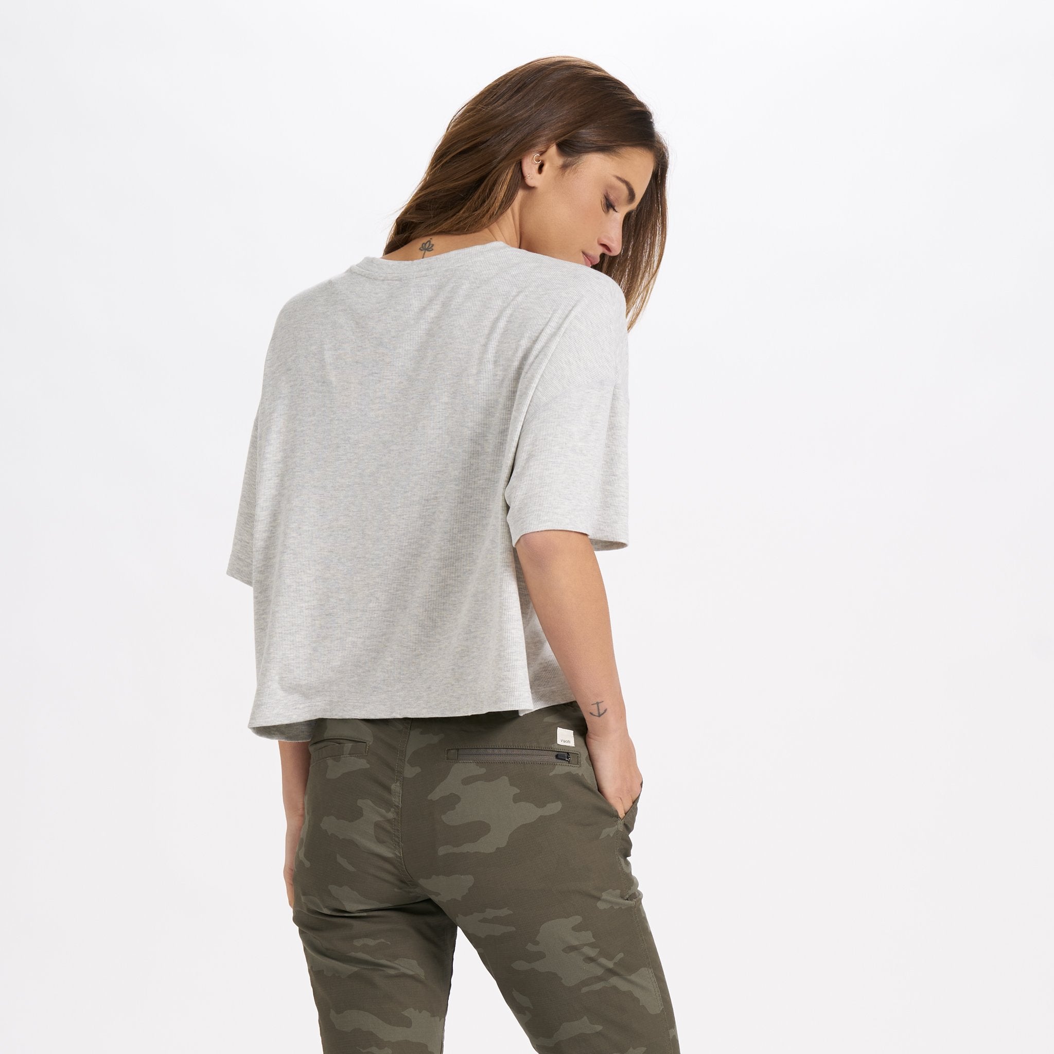 Cove Tee | Light Heather Grey - Image 3