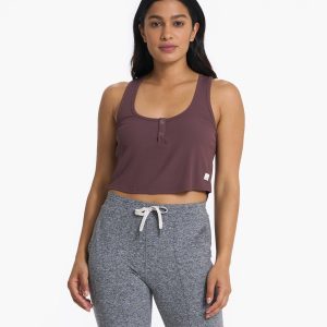 Cove Crop Tank | Chestnut