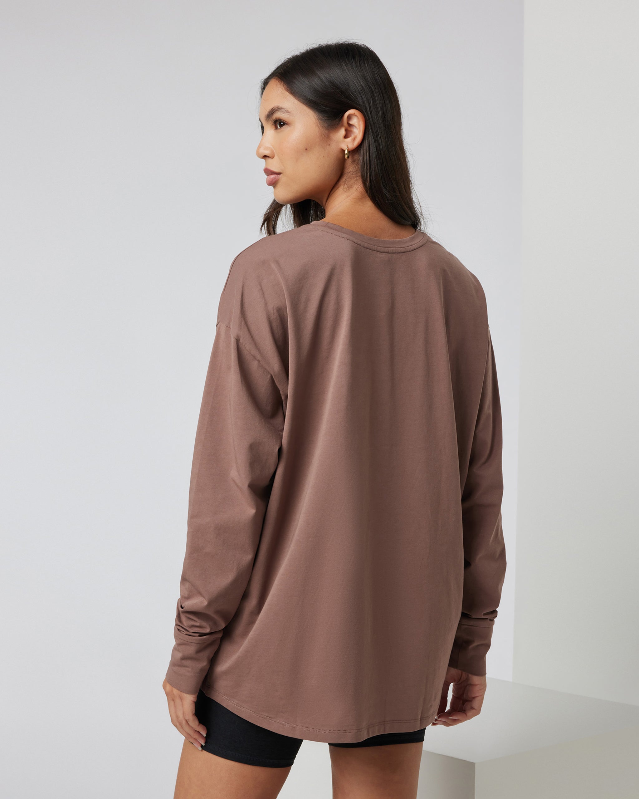 Long-Sleeve Feather Tee | Clove - Image 3