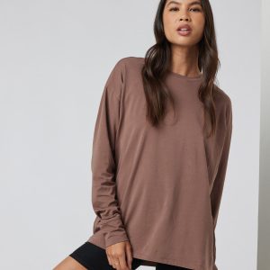 Long-Sleeve Feather Tee | Clove