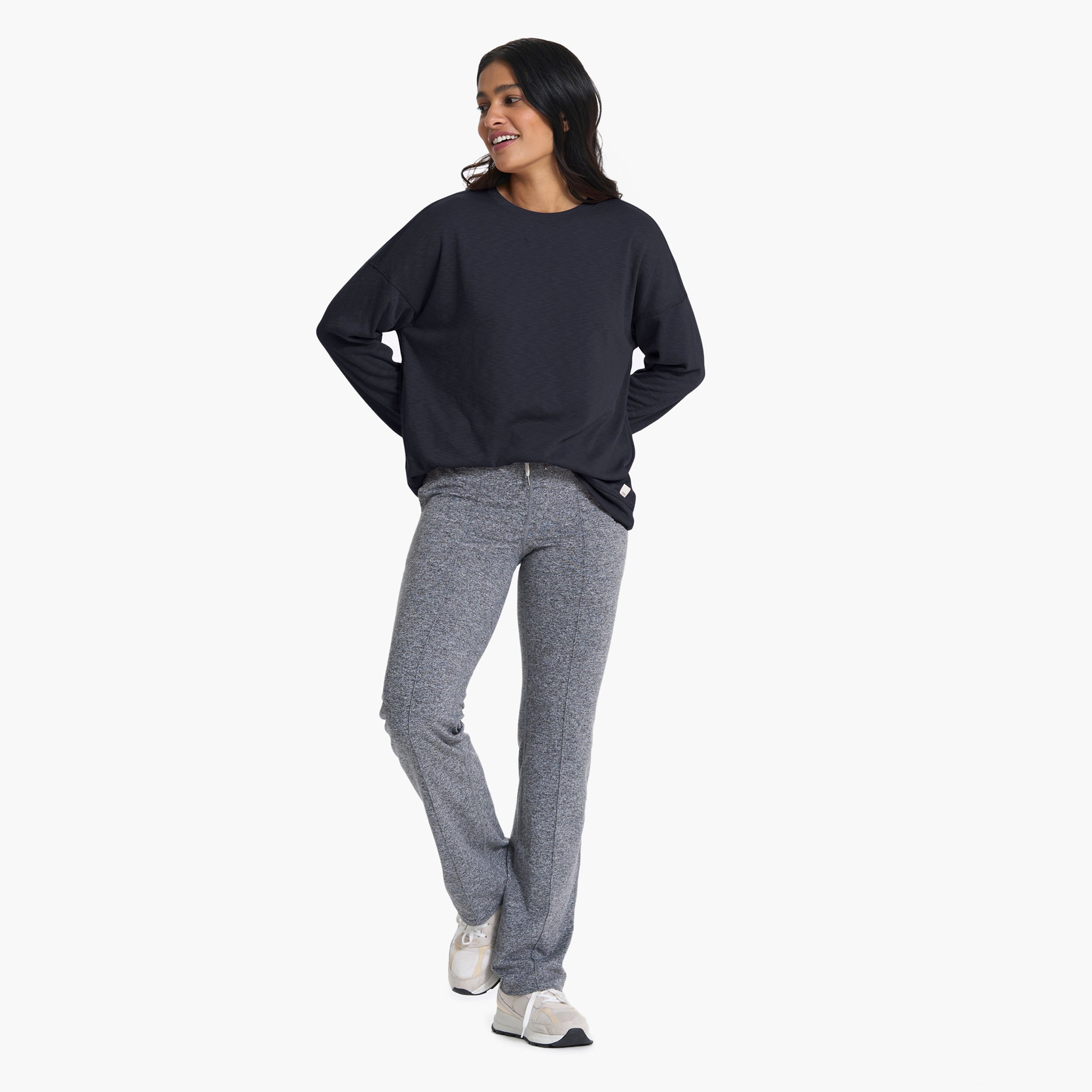 Long-Sleeve Sunrise Crew | Black - Image 7