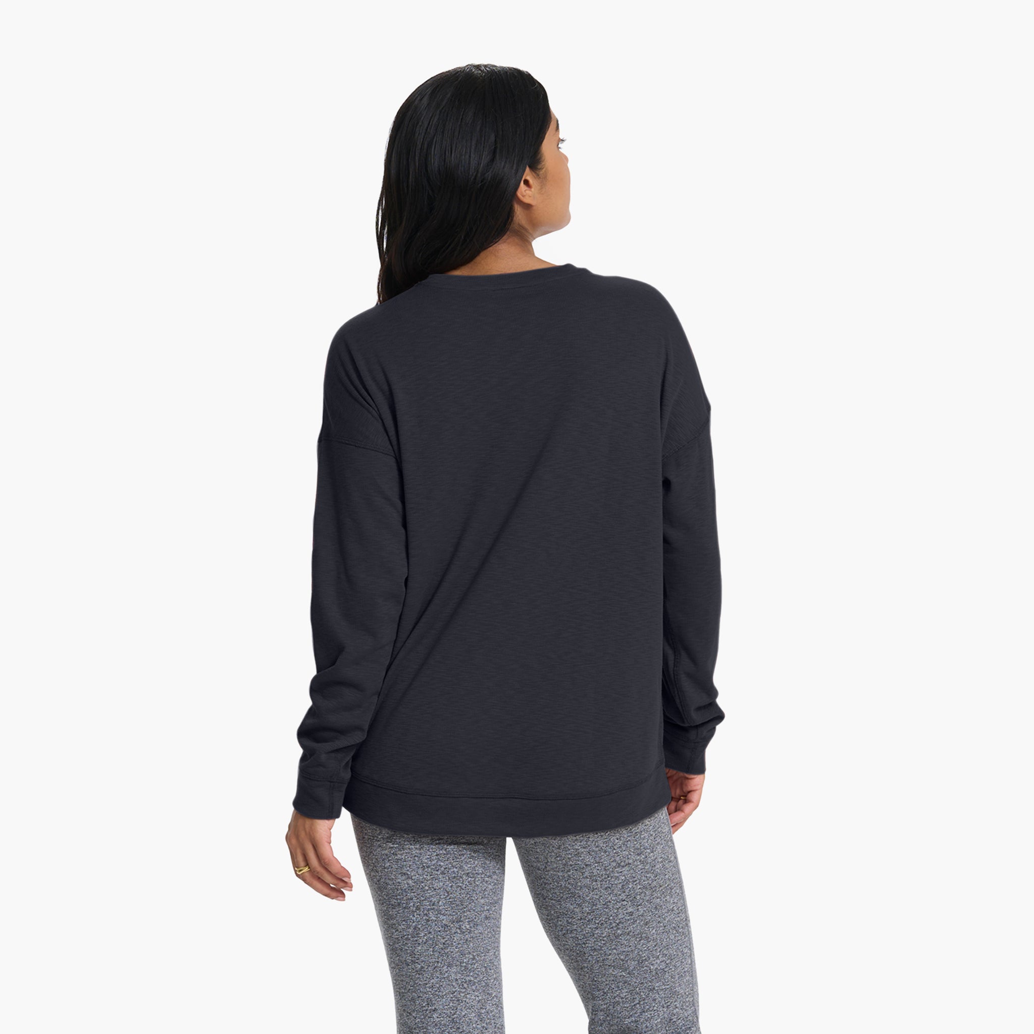 Long-Sleeve Sunrise Crew | Black - Image 5