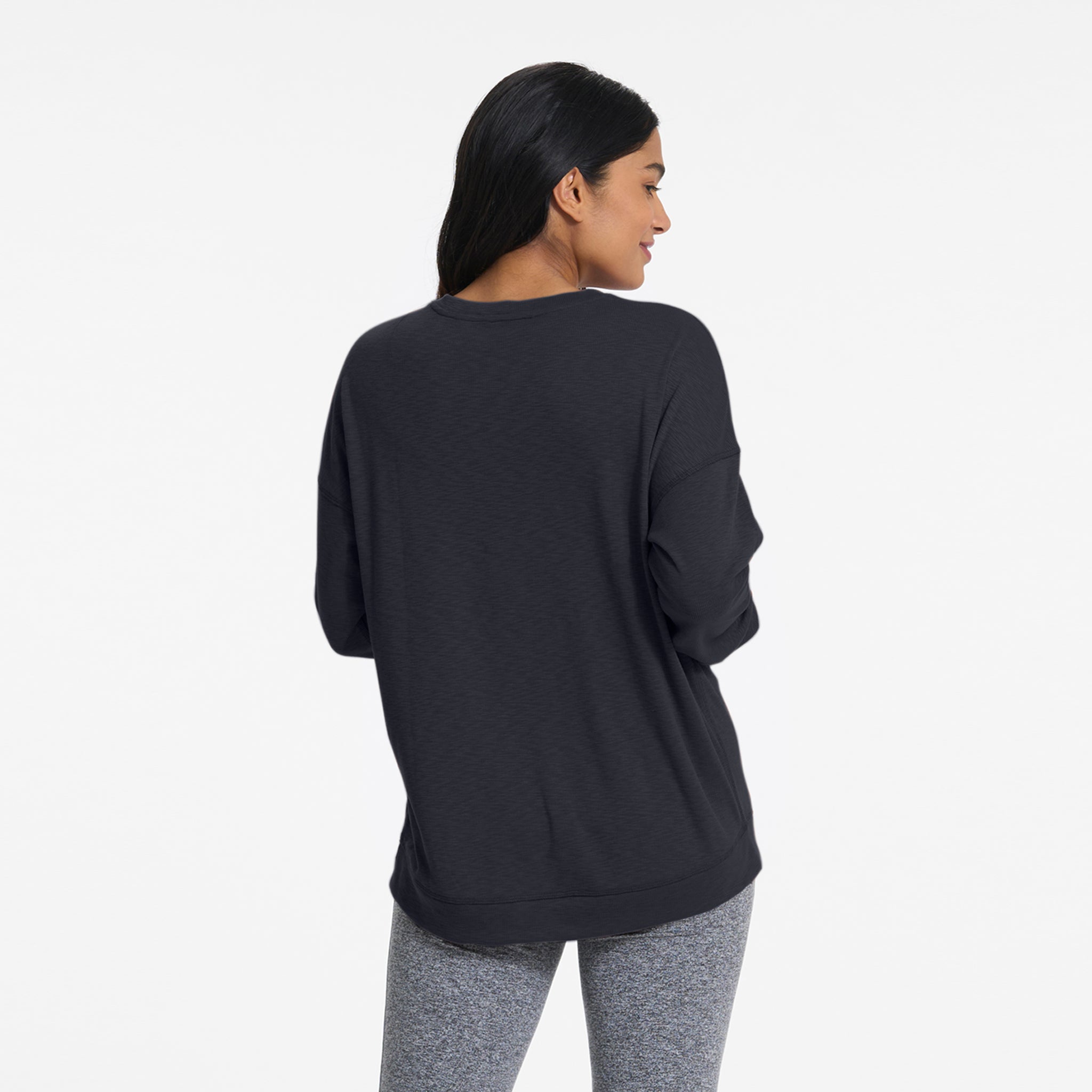 Long-Sleeve Sunrise Crew | Black - Image 6