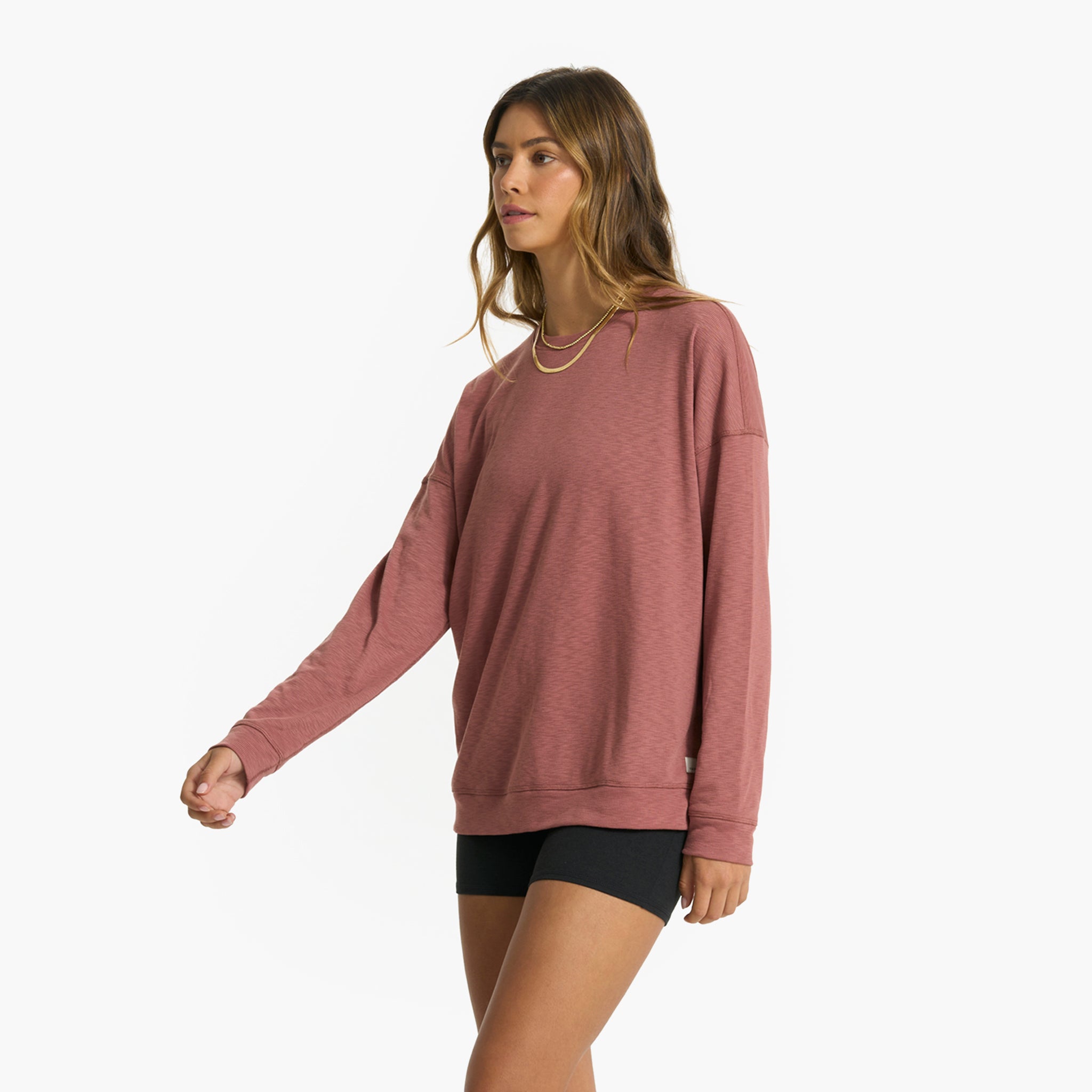 Long-Sleeve Sunrise Crew | Rosewood - Image 3