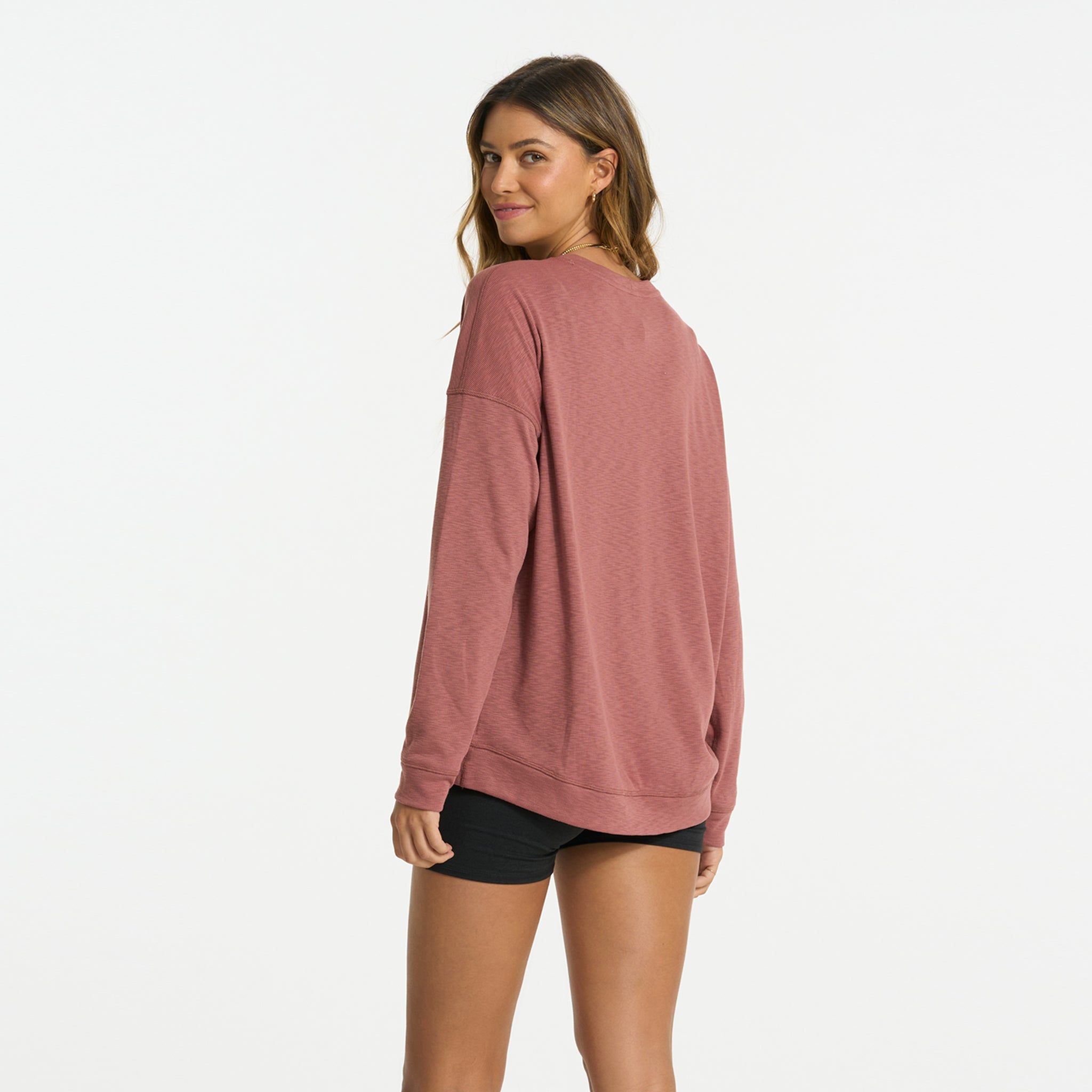 Long-Sleeve Sunrise Crew | Rosewood - Image 2