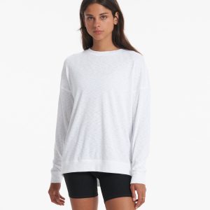 Long-Sleeve Sunrise Crew | White