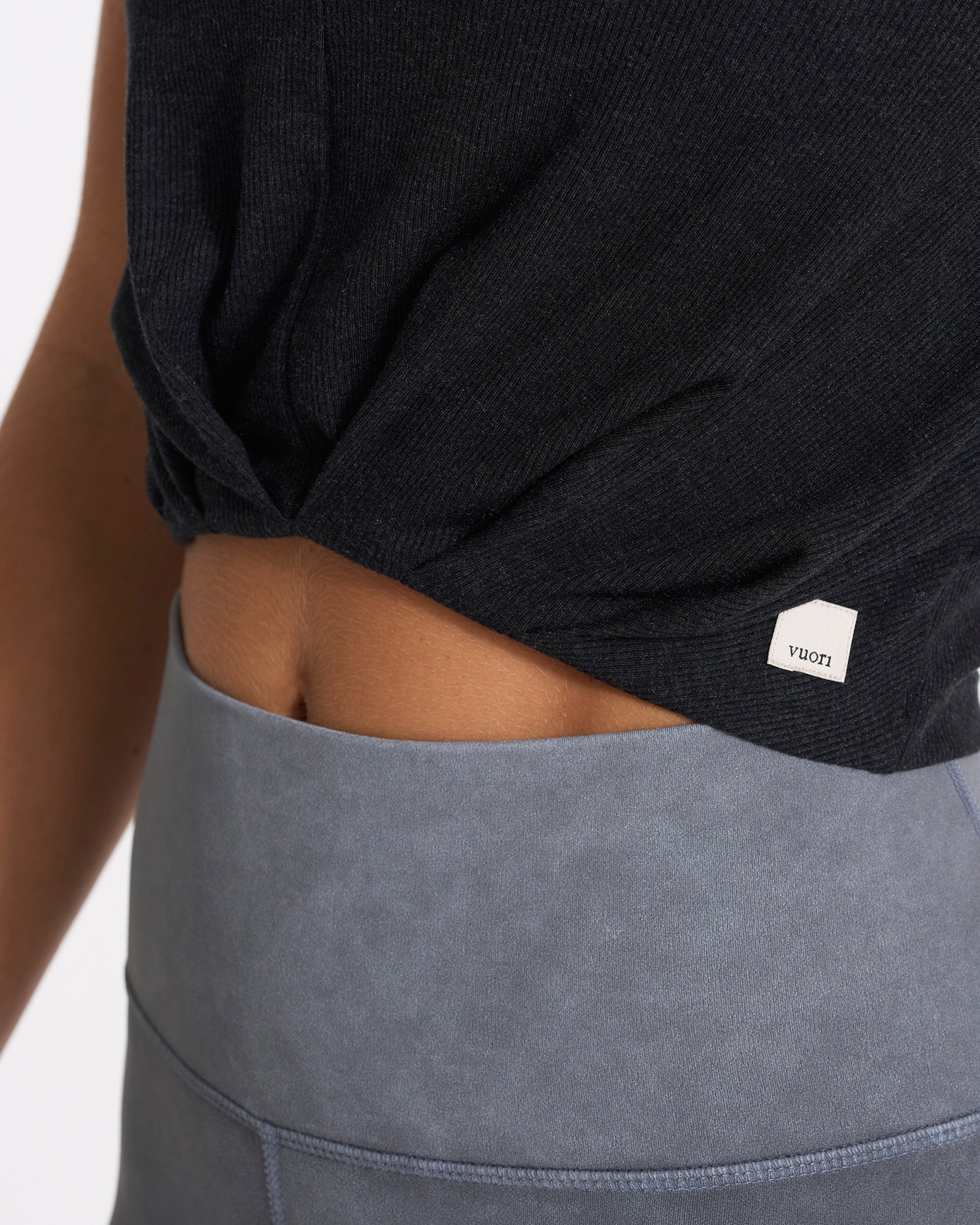 Cove High Neck Tank | Black Heather - Image 3