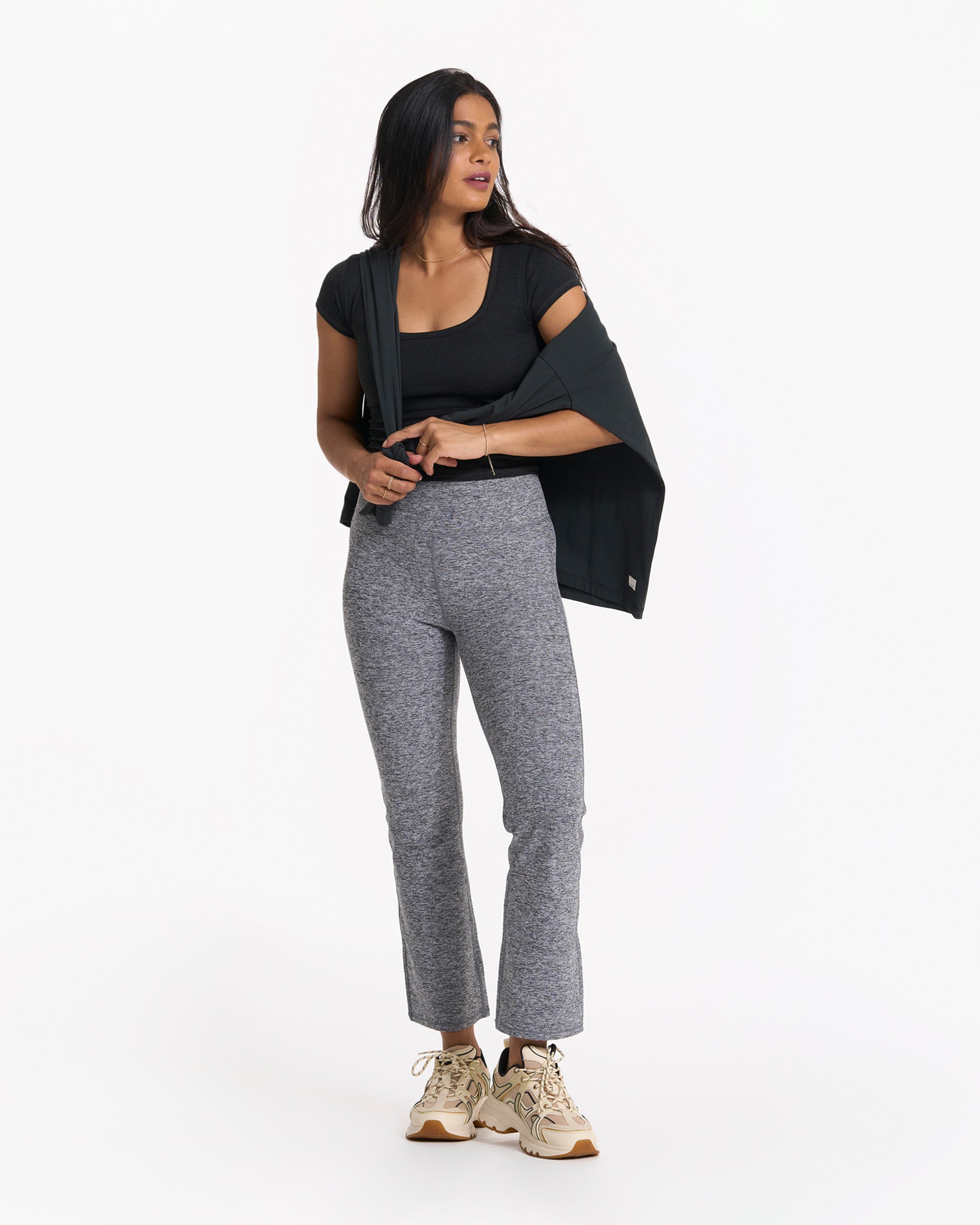 Short Sleeve Halo Crop | Black Heather - Image 5