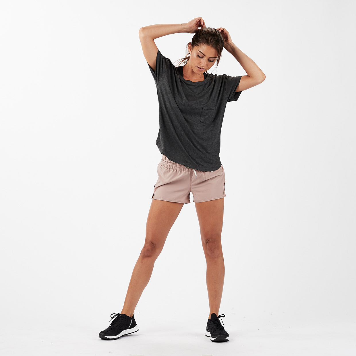 Lux Performance Tee | Charcoal Heather - Image 4