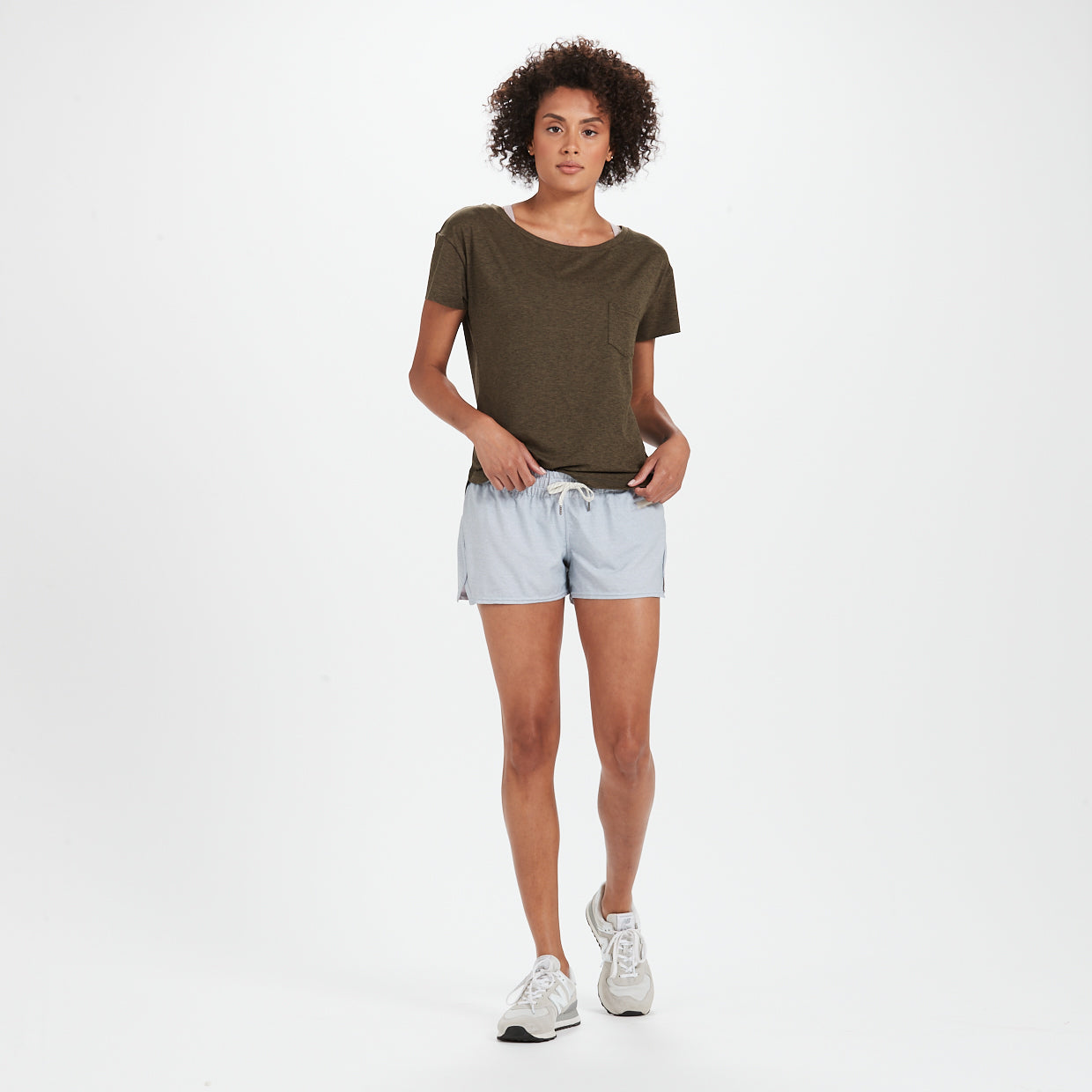 Lux Performance Tee | Heather Evergreen - Image 3