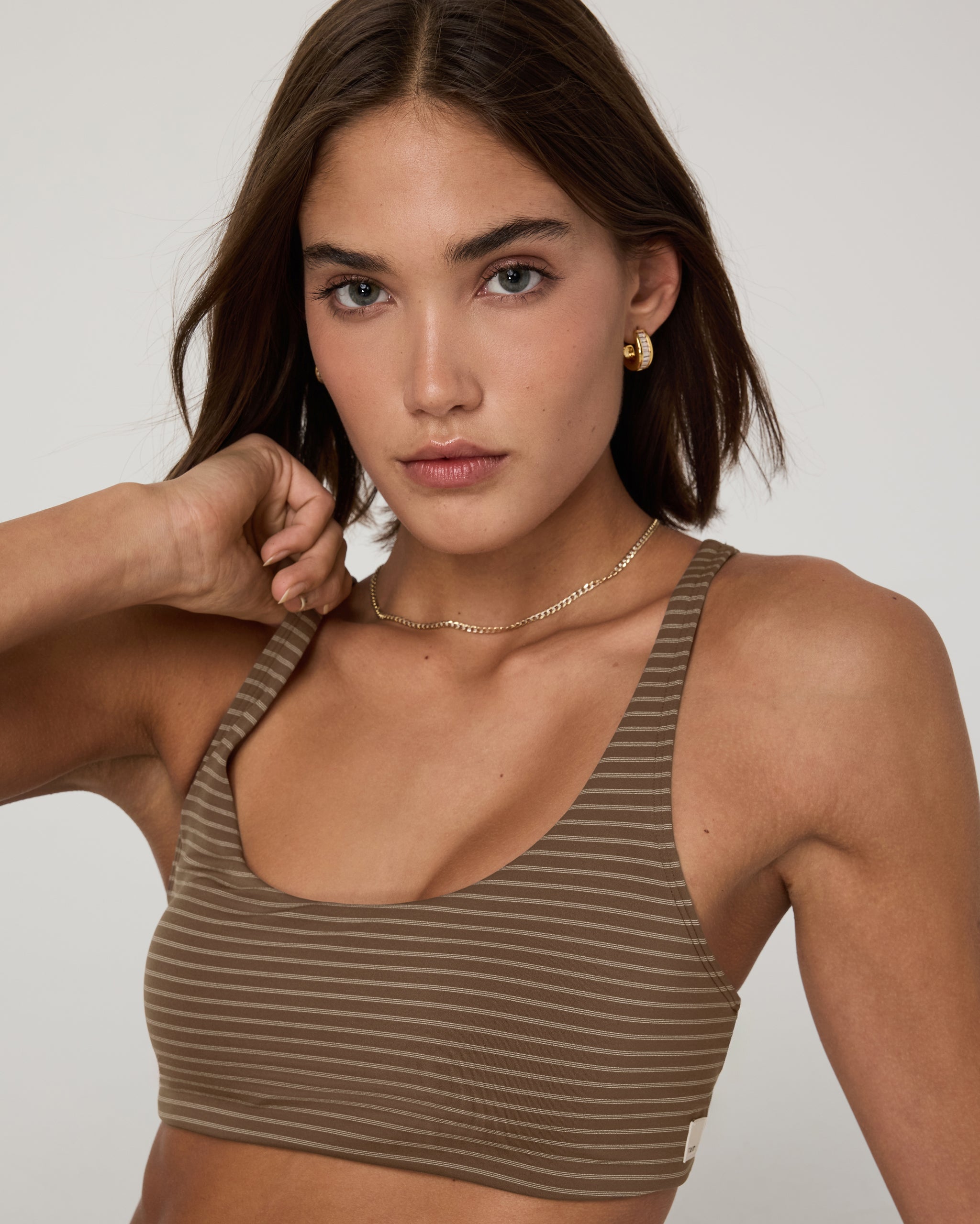 Stripe Yosemite Bra | Espresso Stripe - Image 4