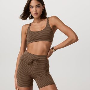 Stripe Yosemite Bra | Espresso Stripe