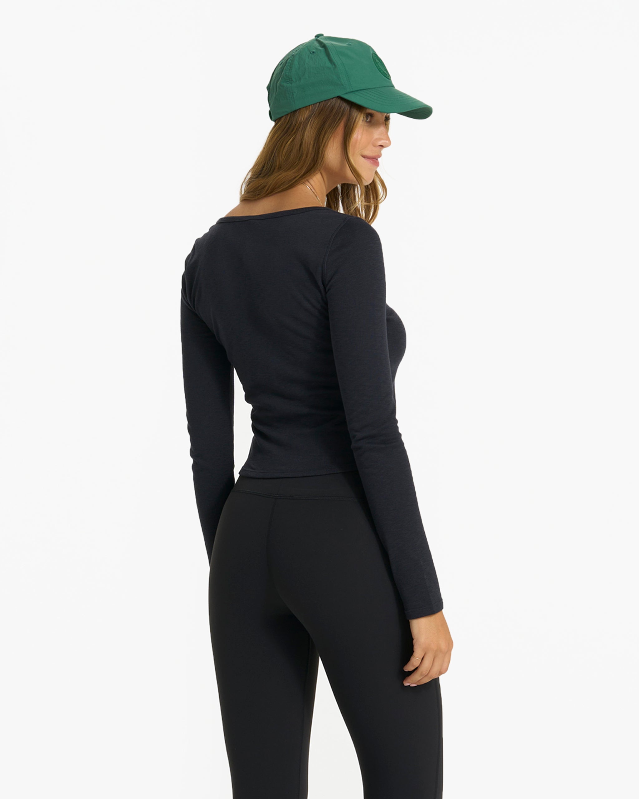 Long-Sleeve Sunrise Square Neck | Black - Image 4