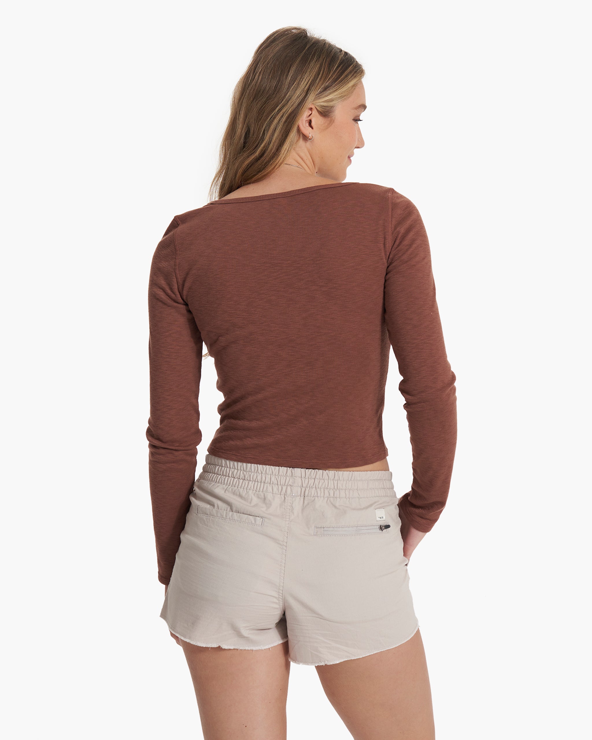 Long Sleeve Sunrise Square Neck | Hazelnut - Image 3