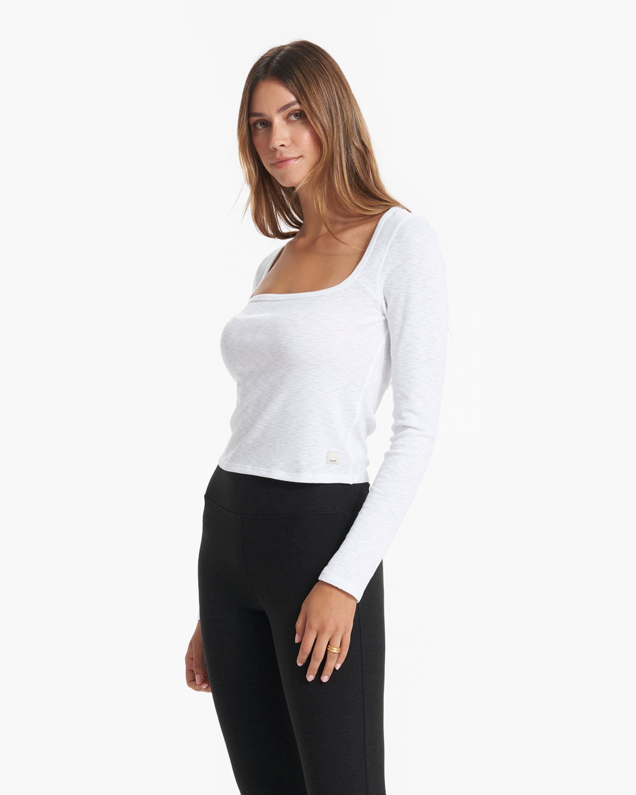 Long-Sleeve Sunrise Square Neck | White - Image 2