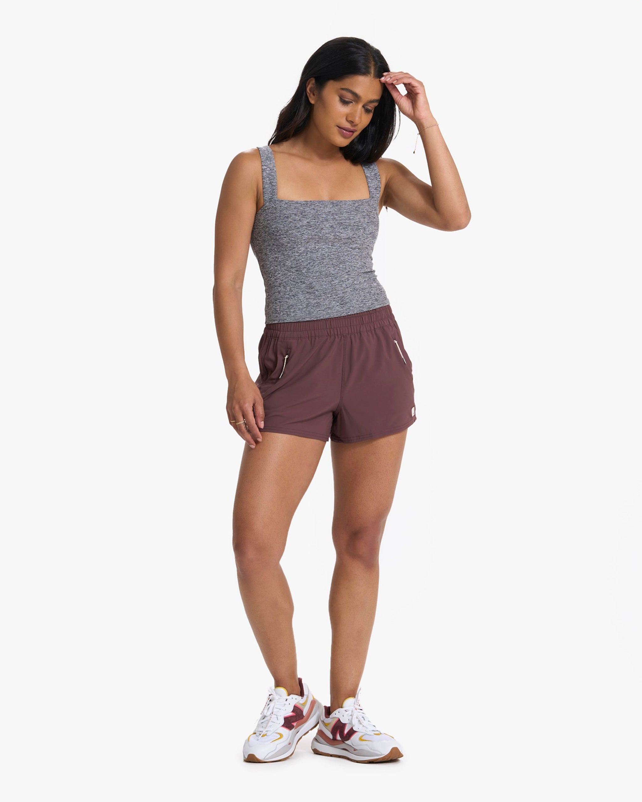 Elevation Square Neck Tank | Heather Grey - Image 3