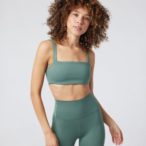 Evolve Square Neck Bra | Sea Pine