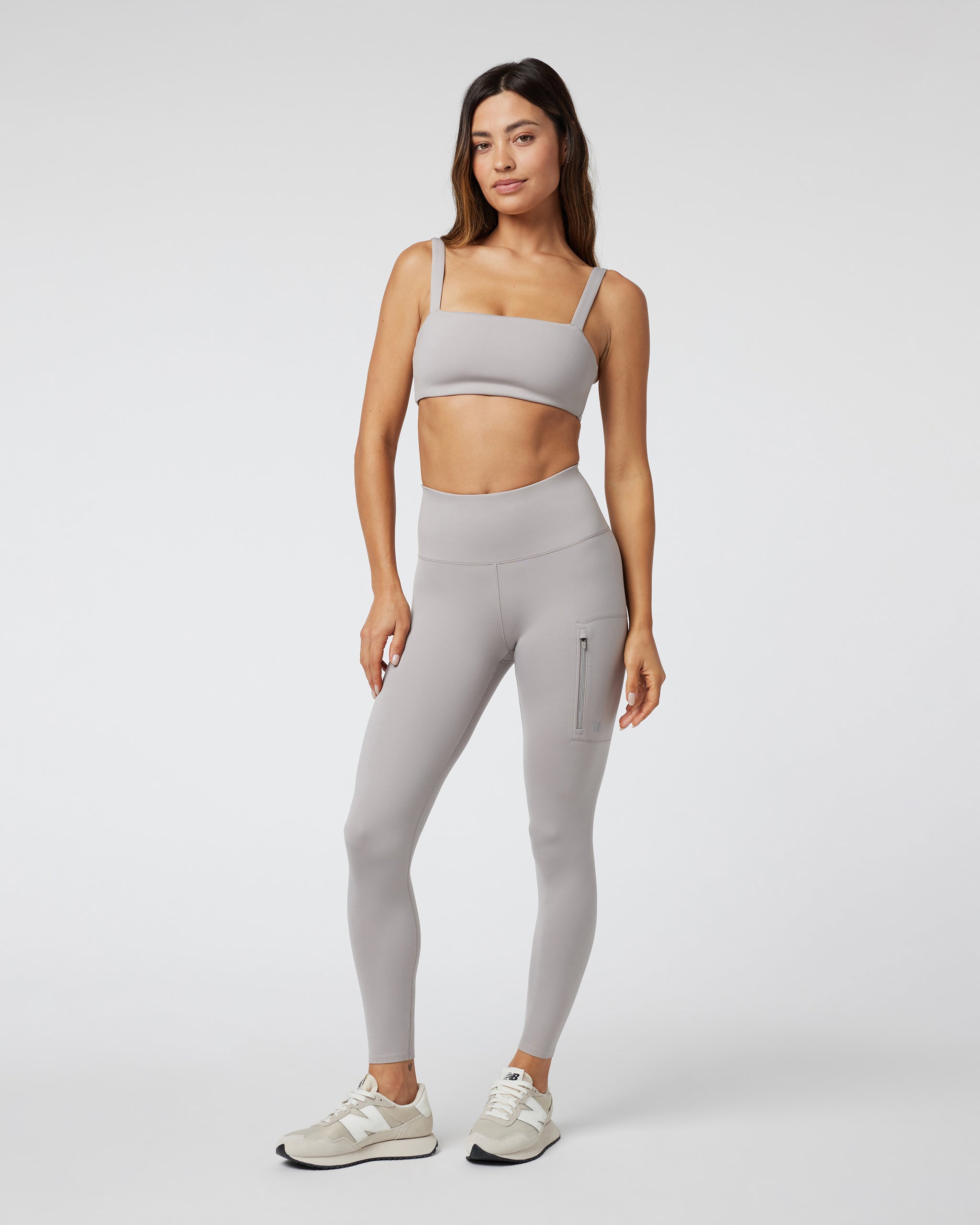 Evolve Square Neck Bra | Soft Pewter - Image 3