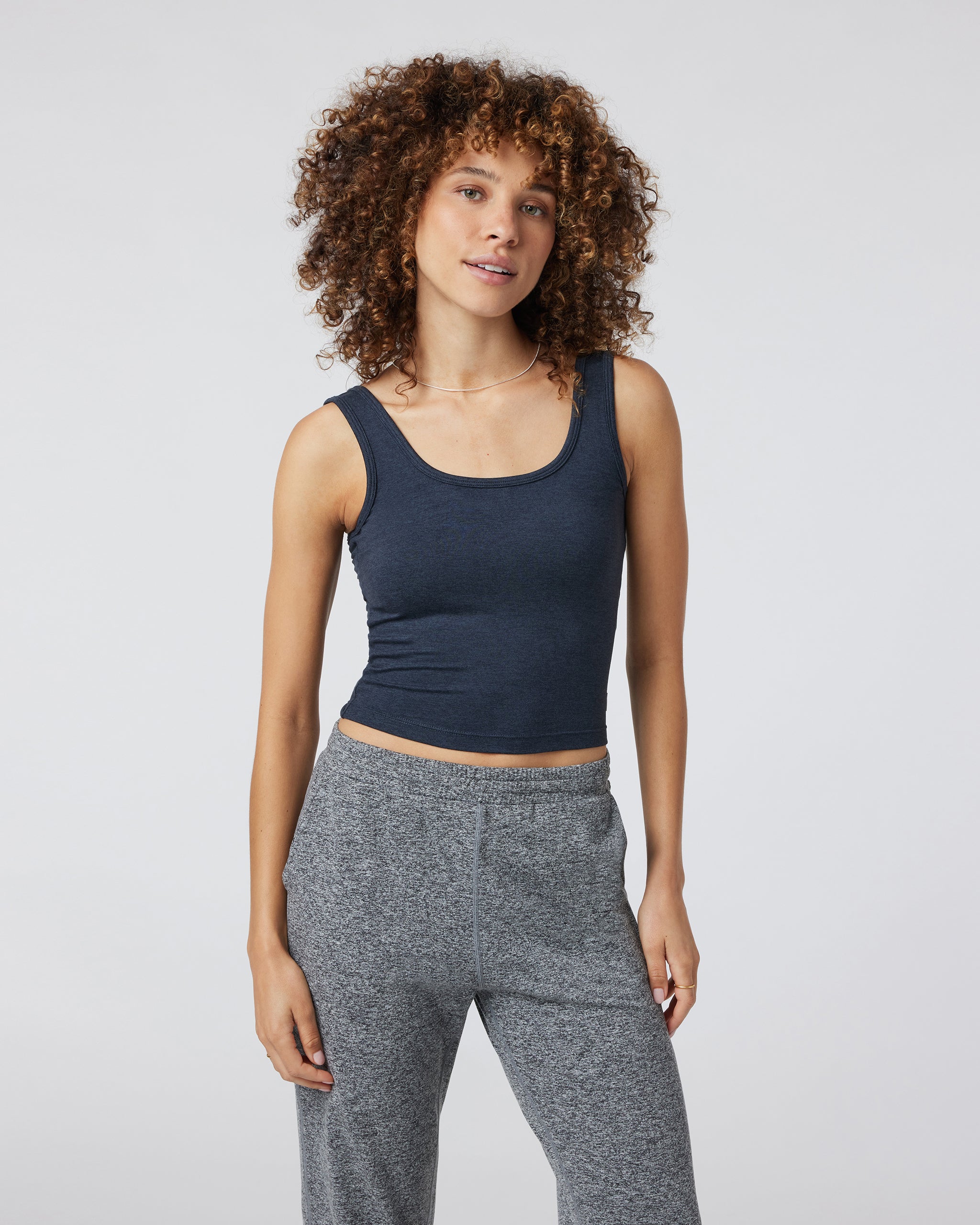 Halo Essential Tank | Midnight Heather - Image 4
