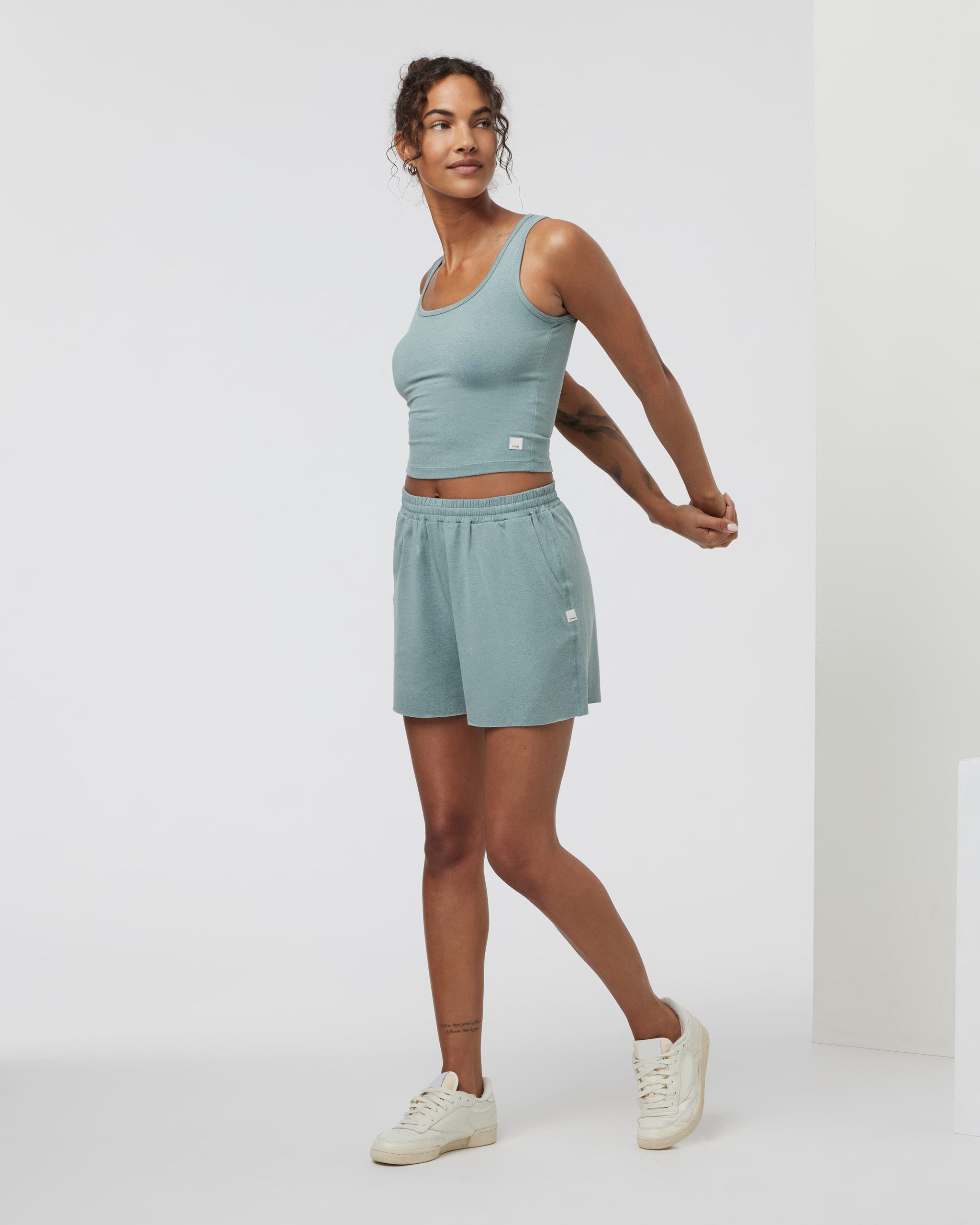 Halo Essential Tank | Vintage Pistachio Heather - Image 2