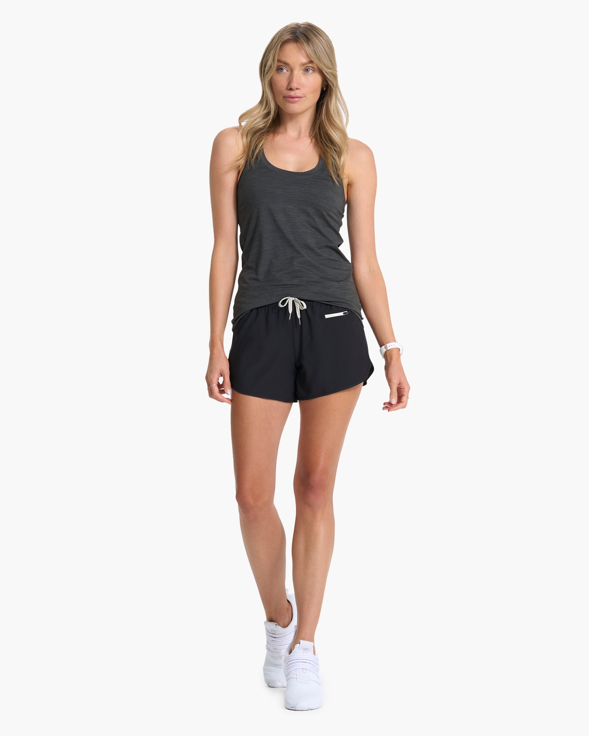 Lux Performance Tank | Charcoal Heather - Image 3