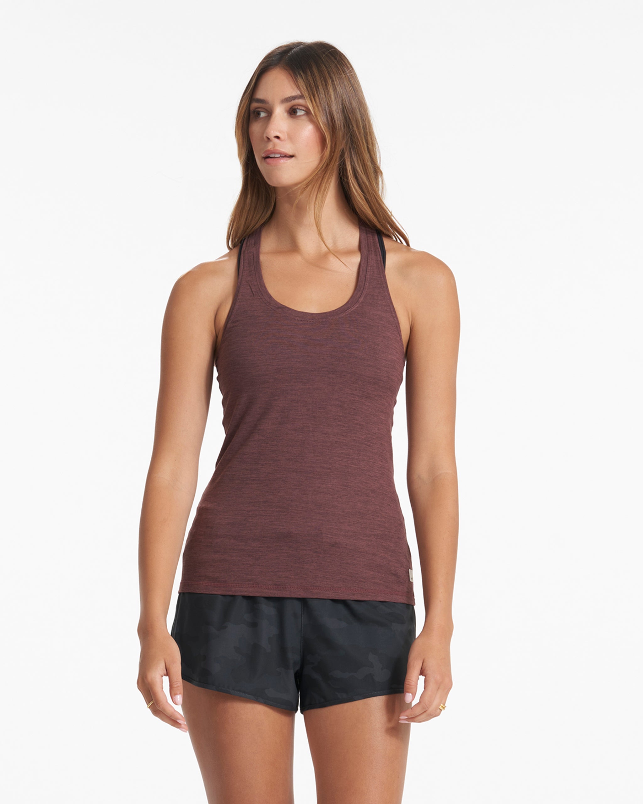 Lux Performance Tank | Chestnut Heather - Image 2