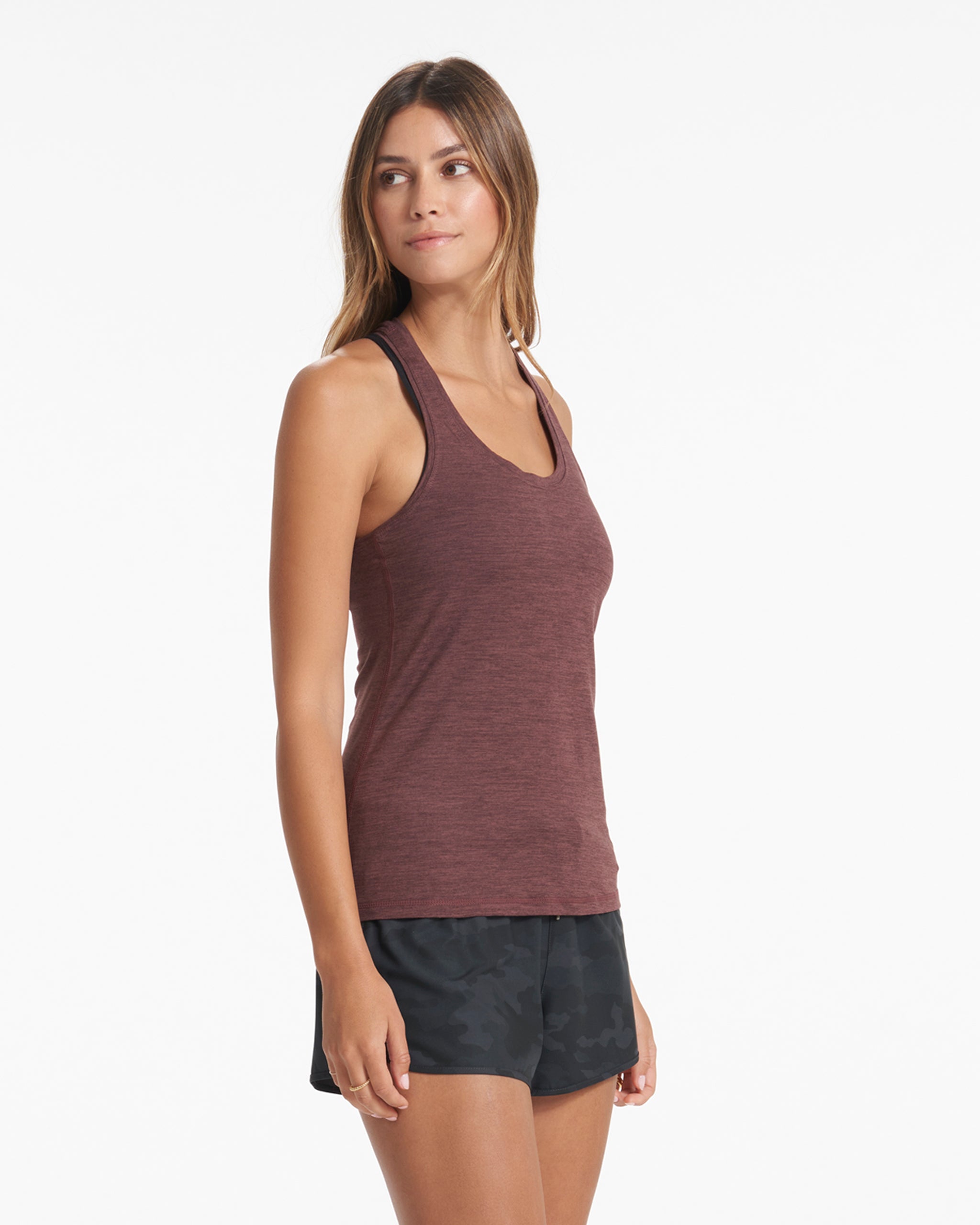 Lux Performance Tank | Chestnut Heather - Image 3