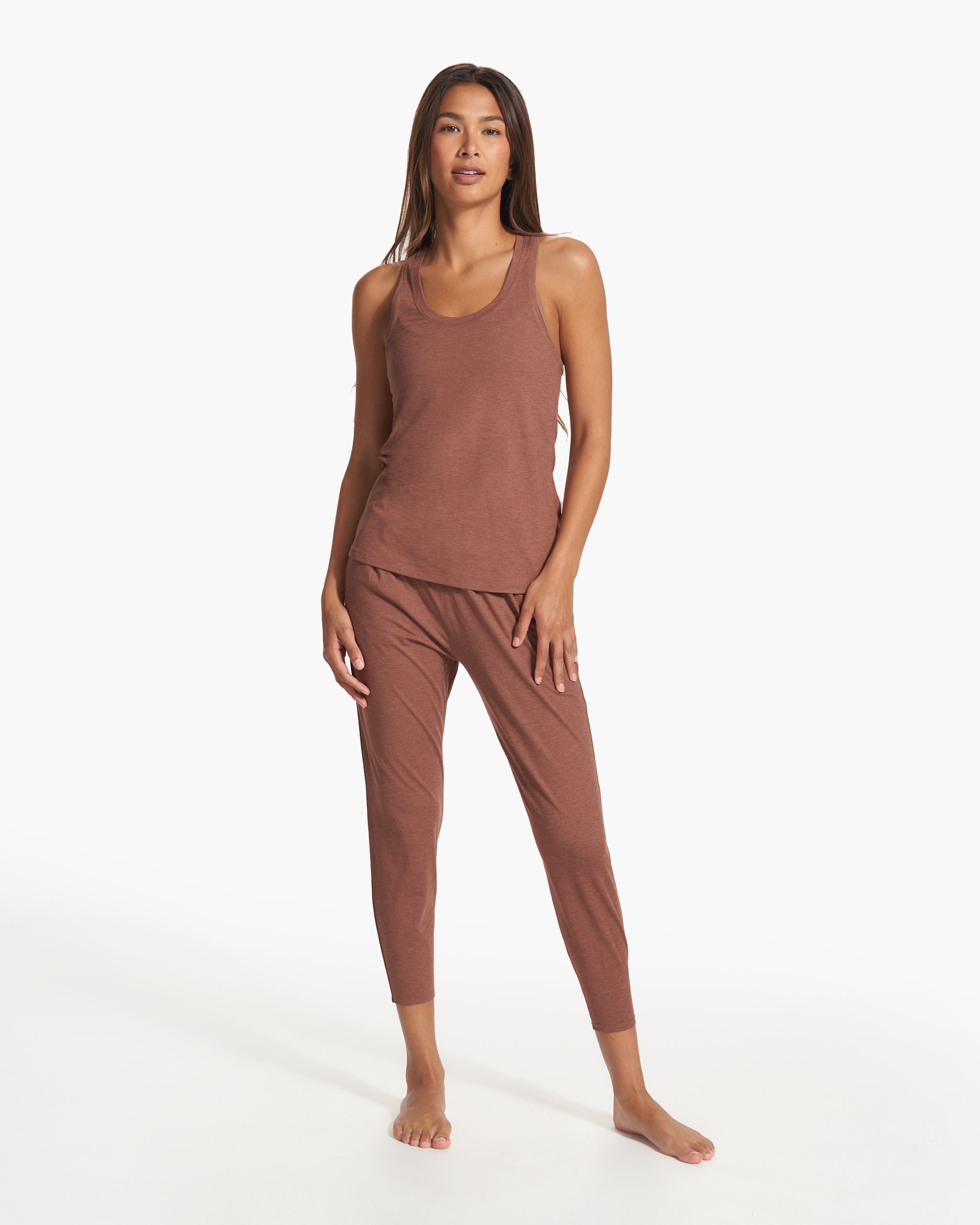Lux Performance Tank | Hazelnut Heather - Image 5