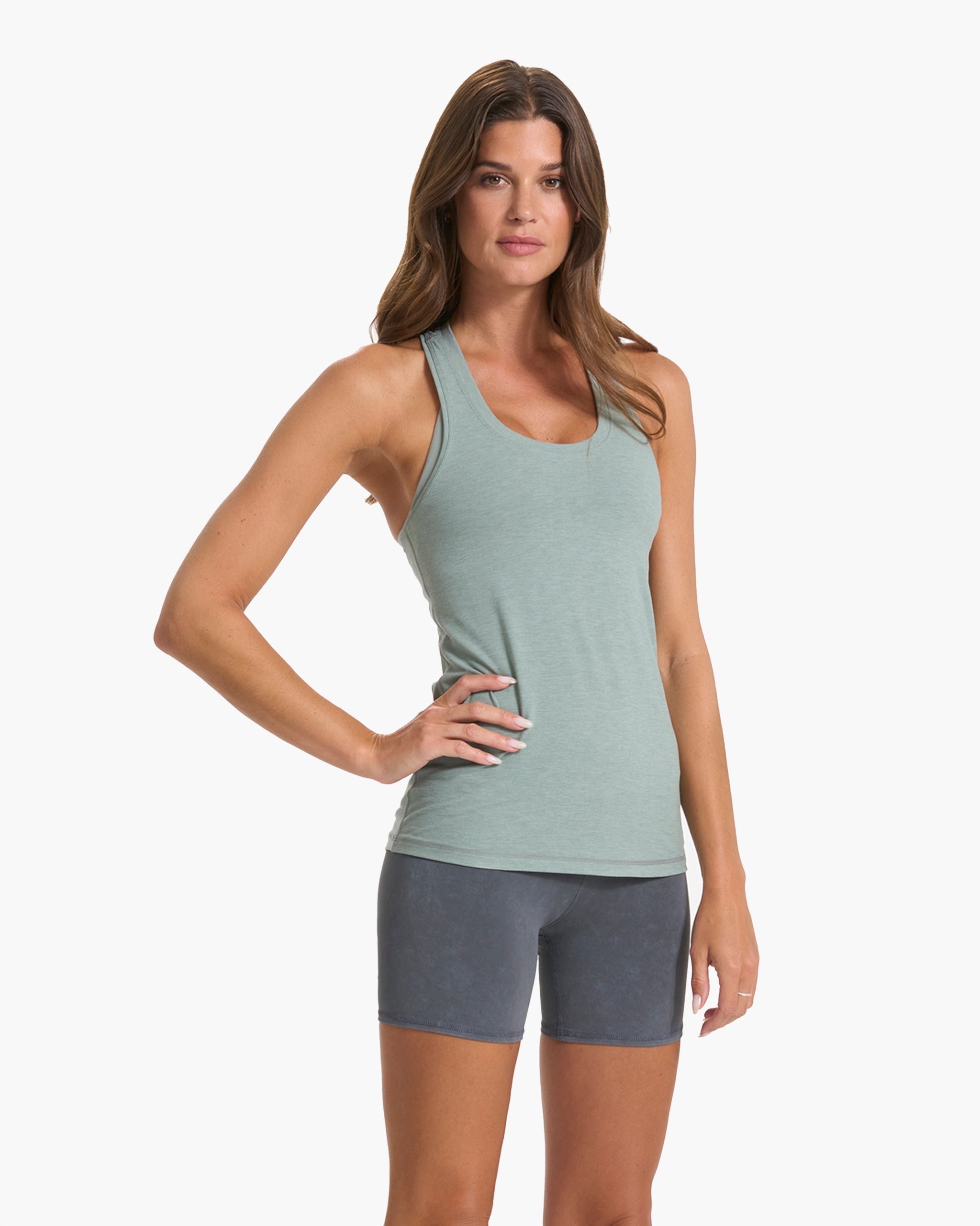 Lux Performance Tank | Neptune Heather - Image 3
