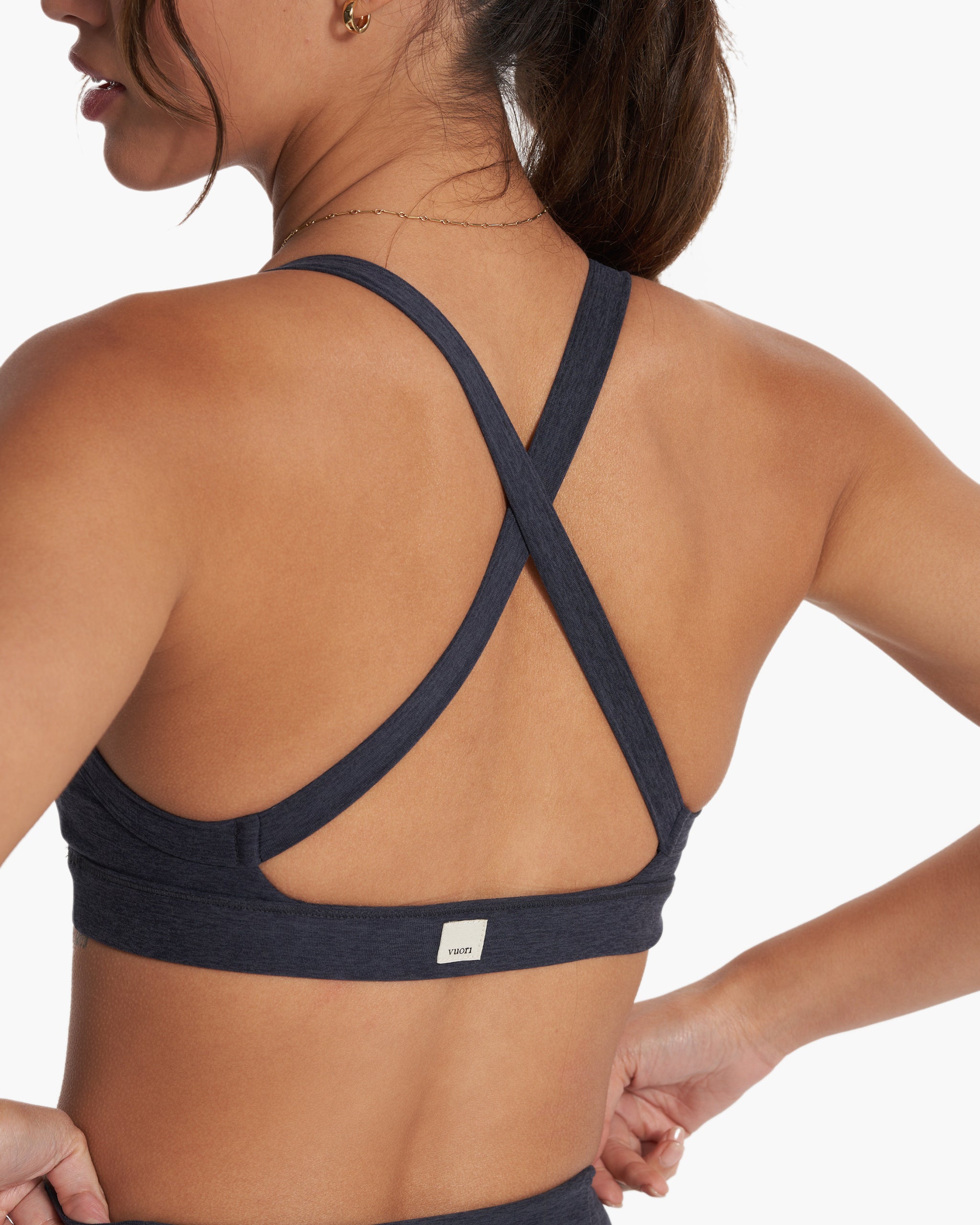 Elevation Ruched Bra | Midnight Heather - Image 6