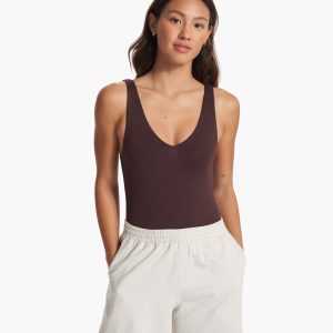 Halo Bodysuit | Mahogany Heather