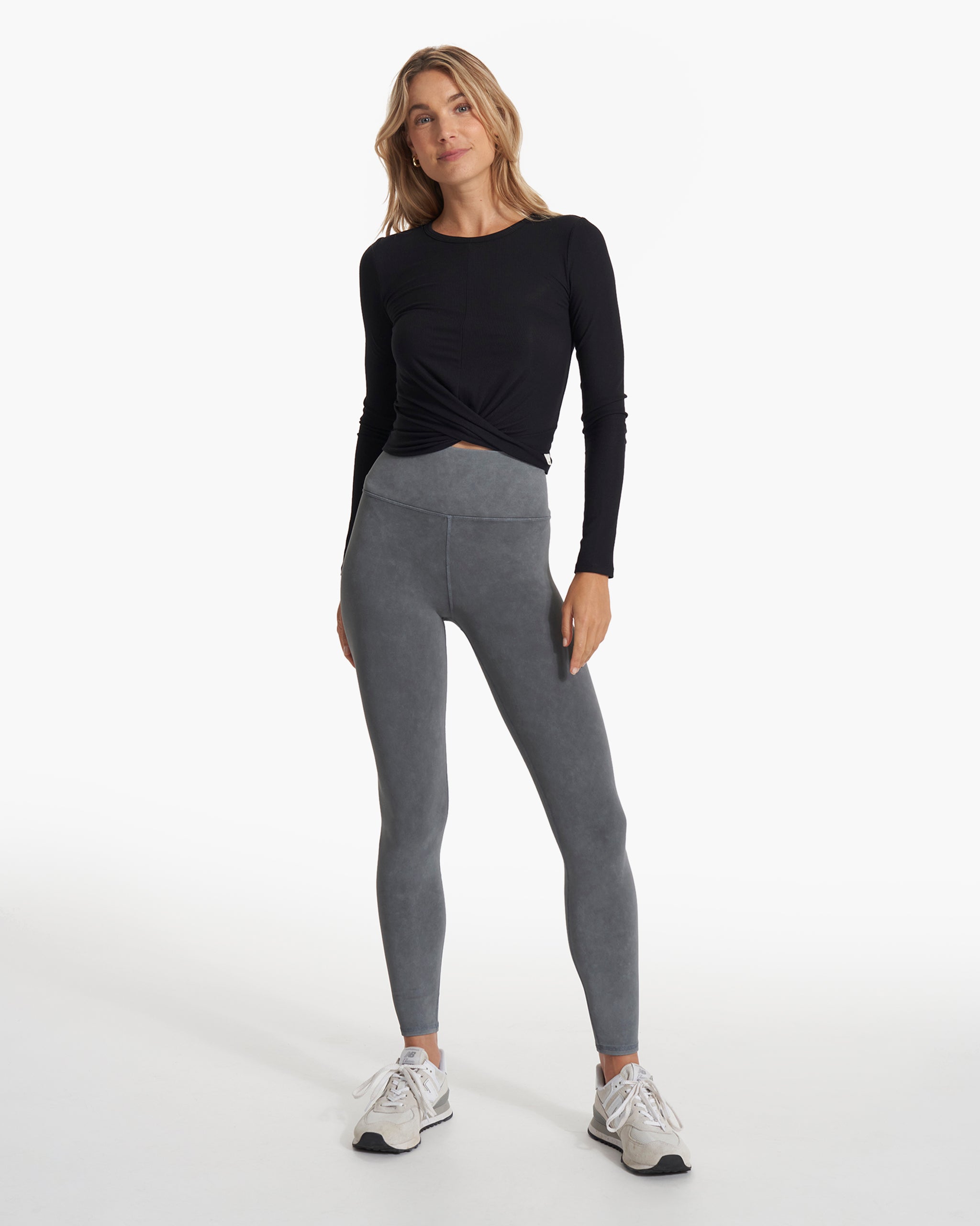 Long Sleeve Cove Twist Tee | Black - Image 3