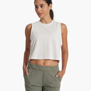 Feather Crop Tank | Salt
