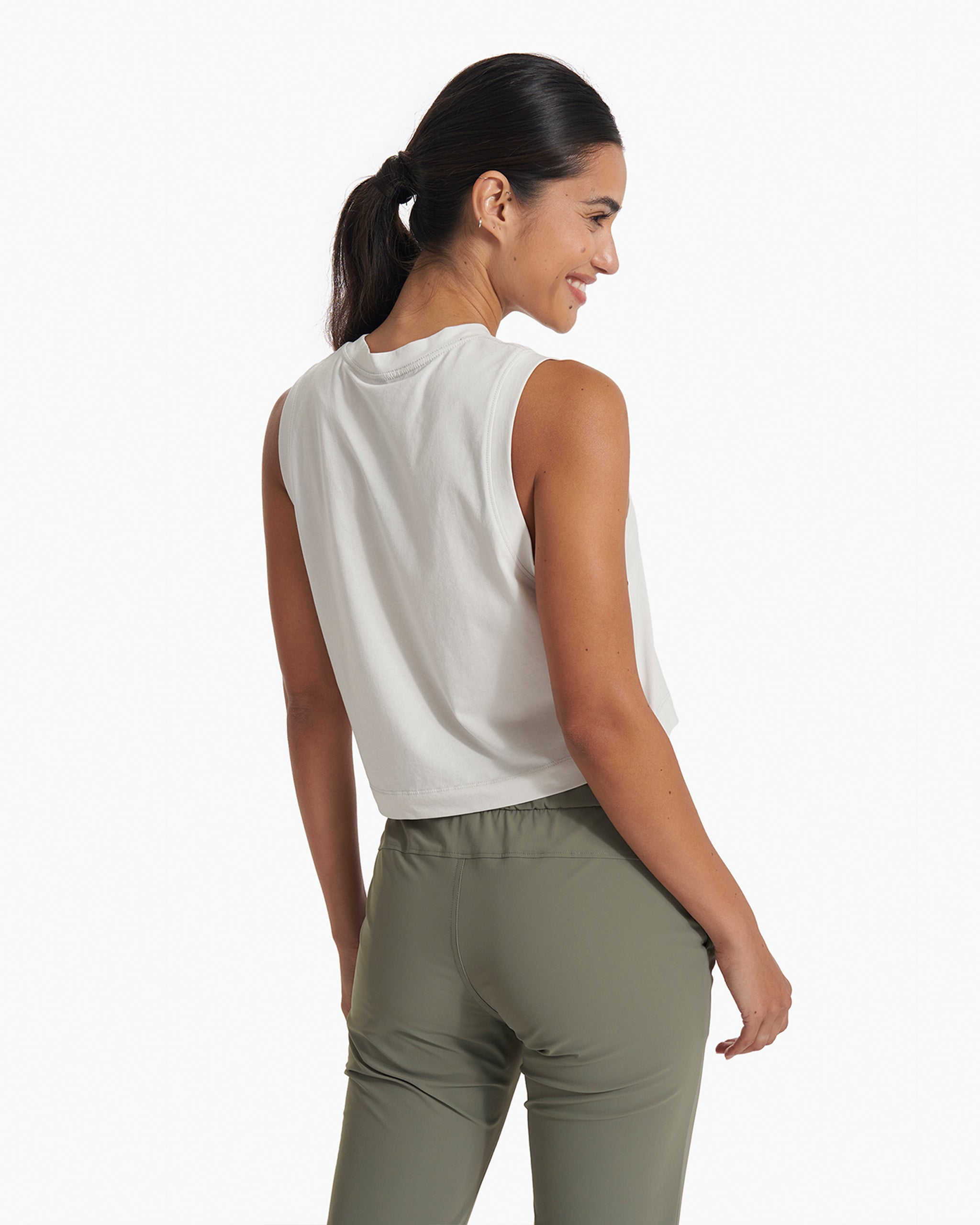Feather Crop Tank | Salt - Image 3