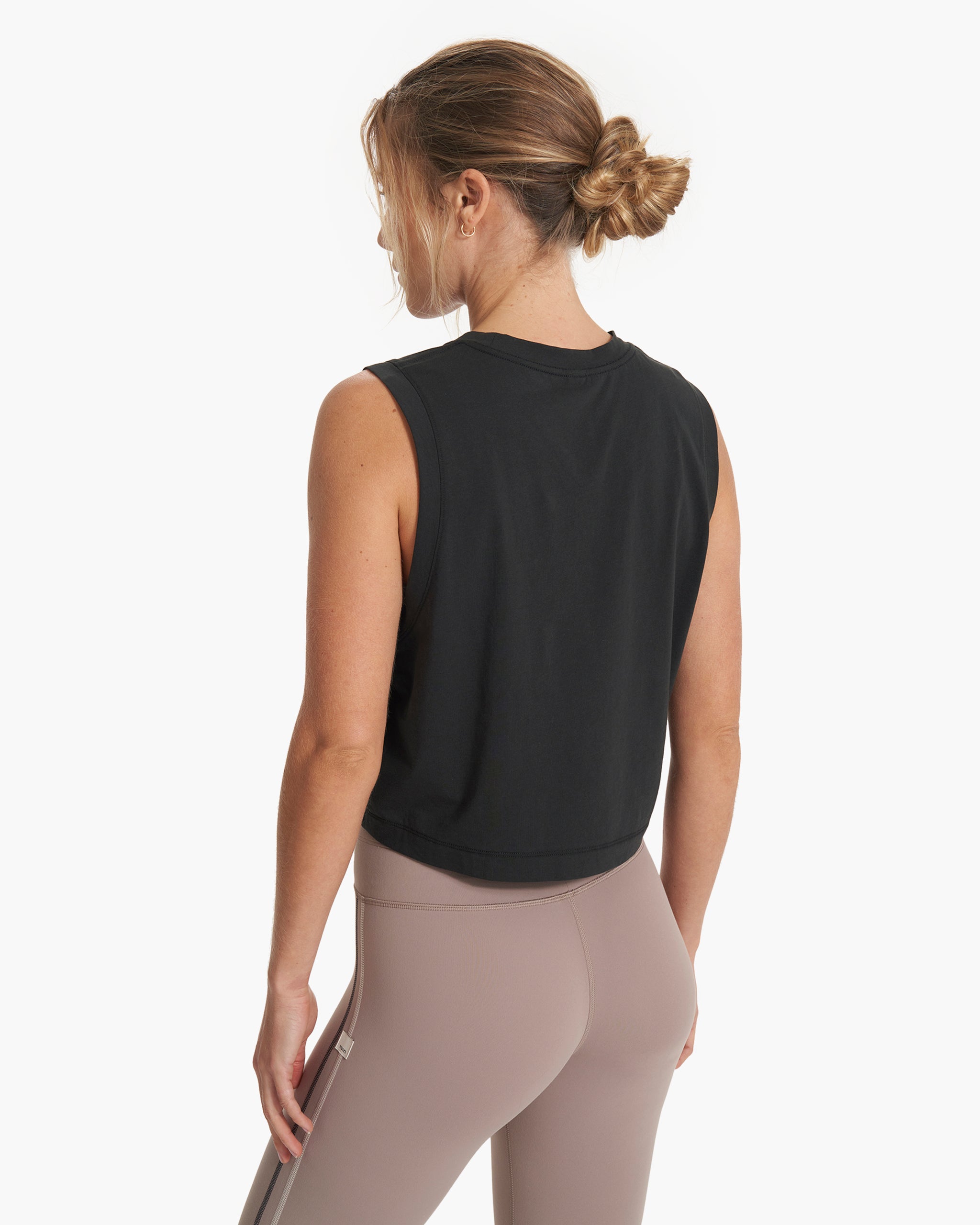 Feather Crop Tank | Washed Black - Image 4
